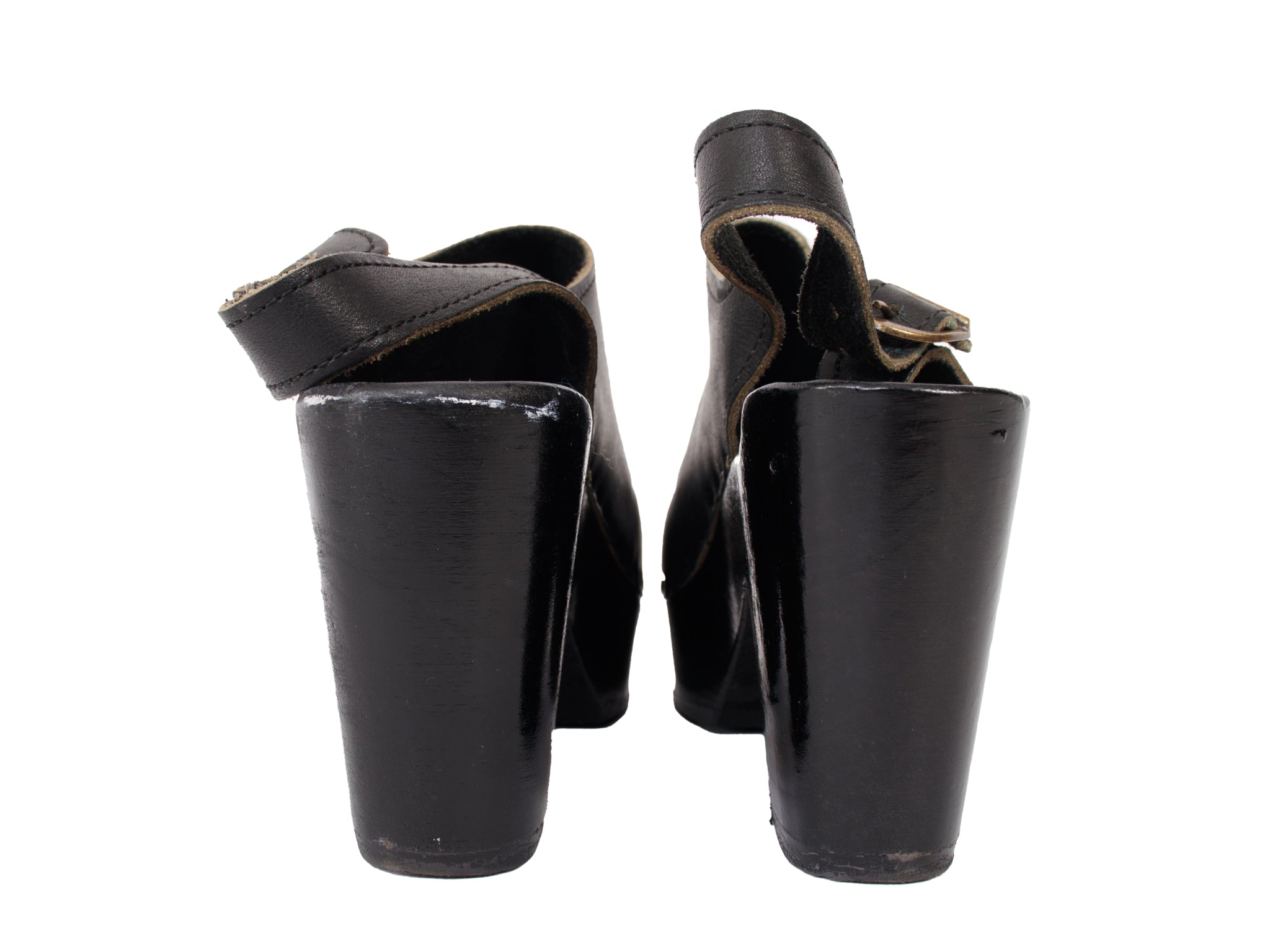 No. 6 Front Seam Platform Clogs