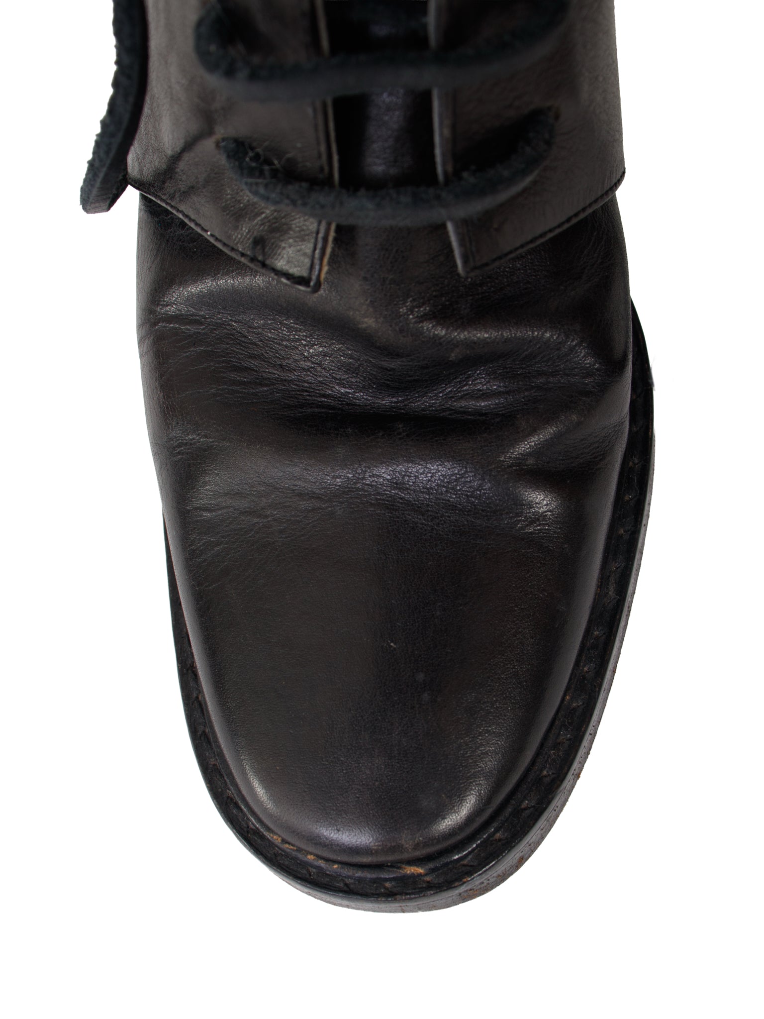 SS 1994 Ann Demeulemeester Stirrup Spats Boots