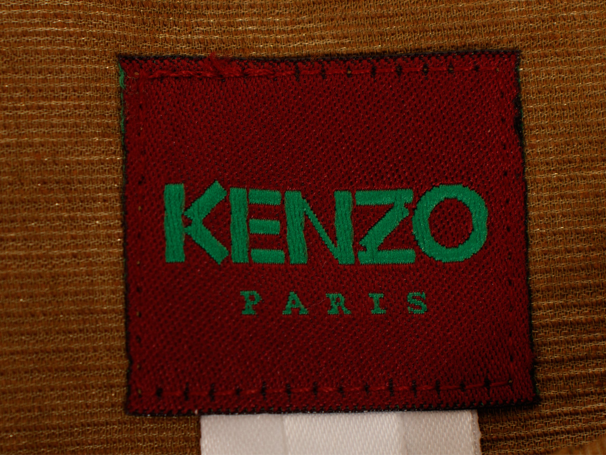Kenzo Iridescent Linen Blend Wrap Skirt
