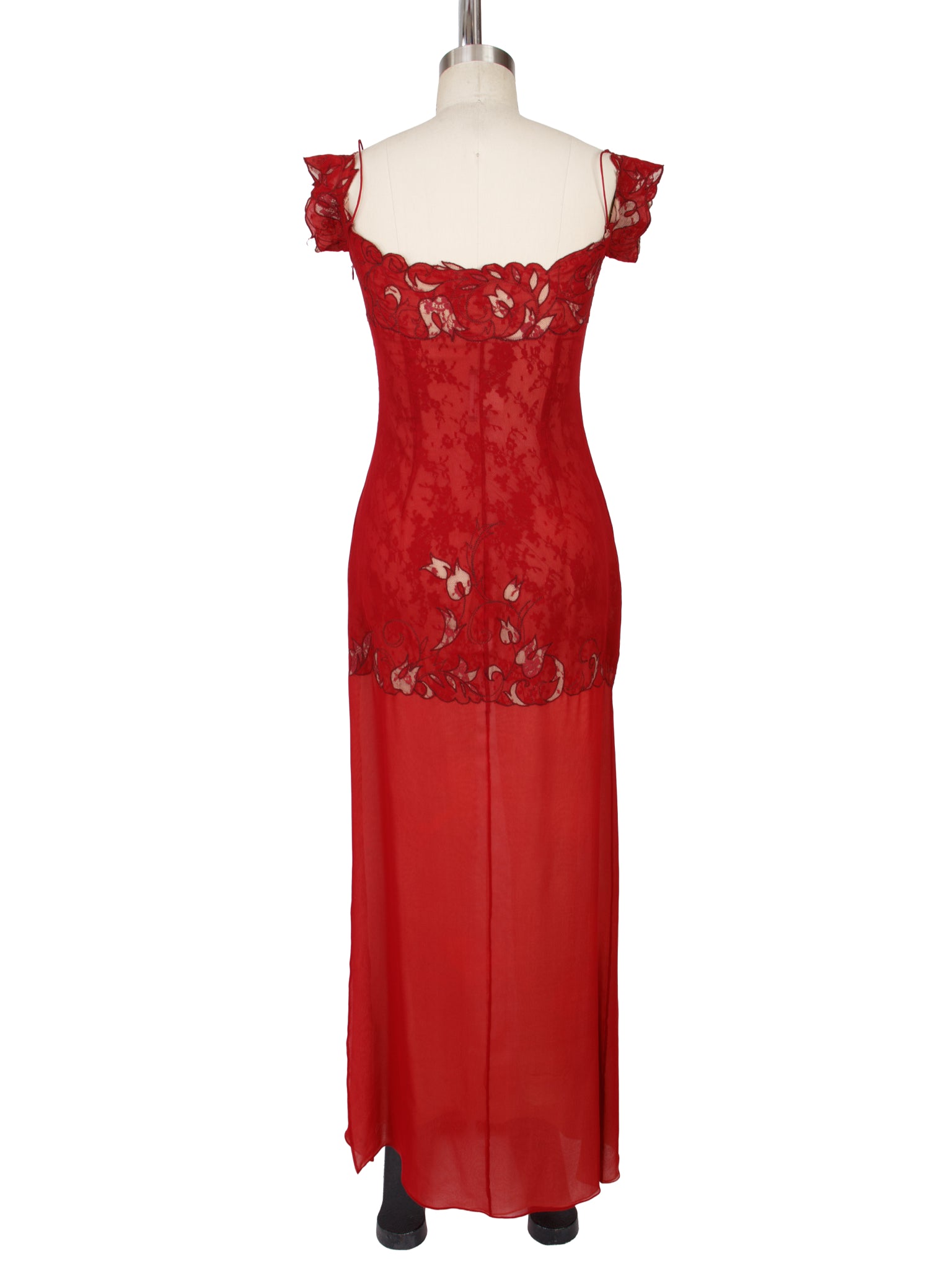 Richard Tyler Couture Silk Lace Dress Set