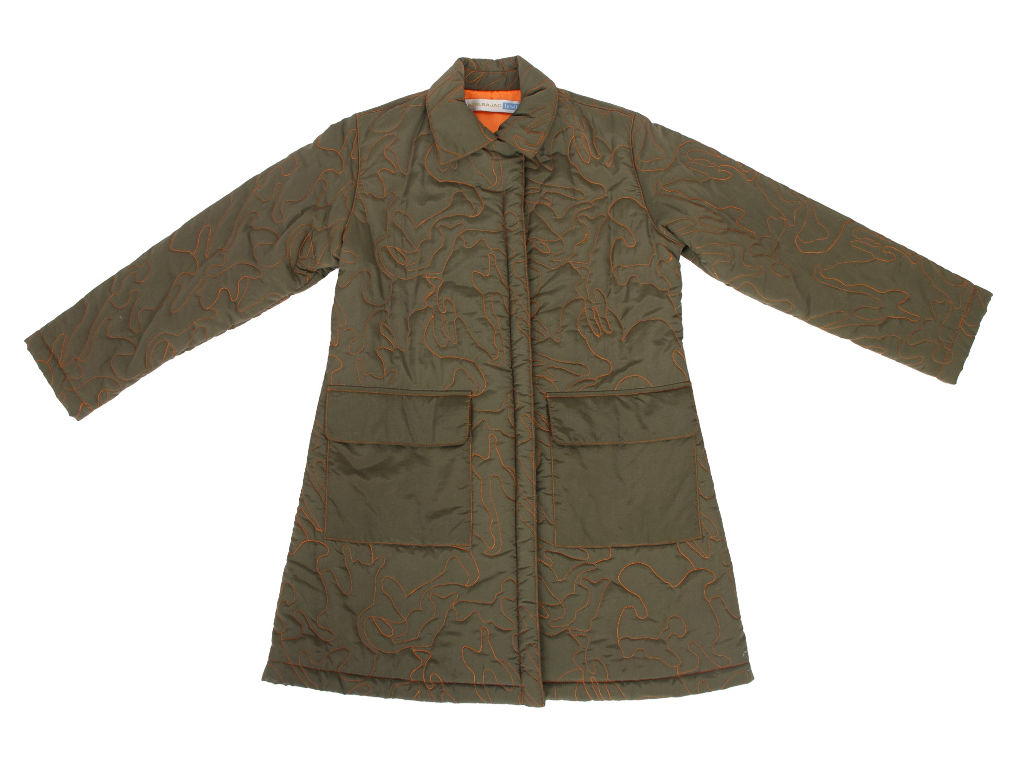 Castelbajac Pluie Abstract Embroidered Puffer Coat