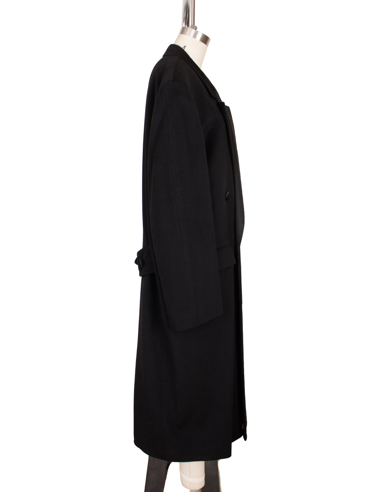 1980s Gianni Versace Wool Cashmere Double Breasted Overcoat