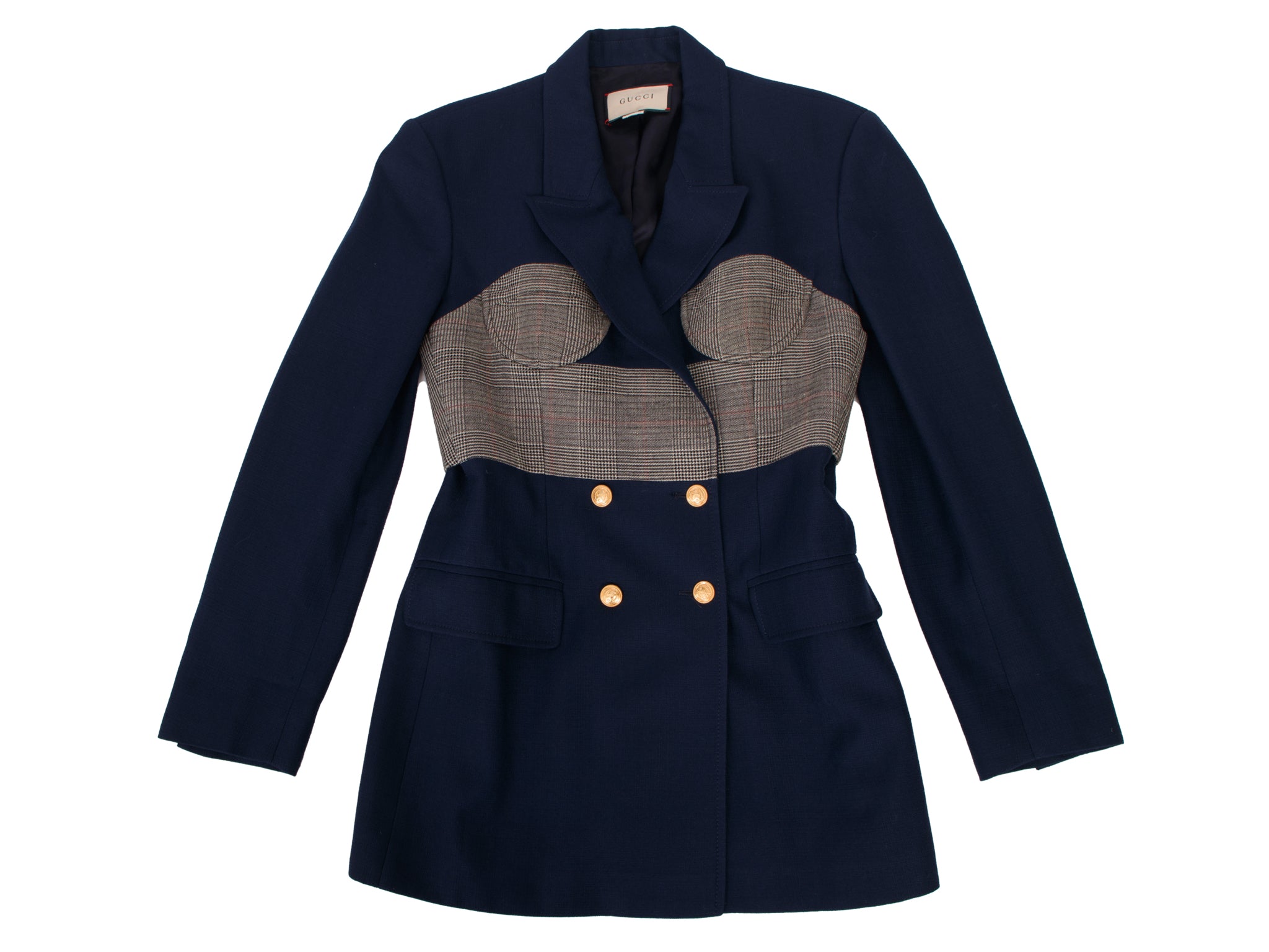 Gucci Double Breasted Corset Blazer