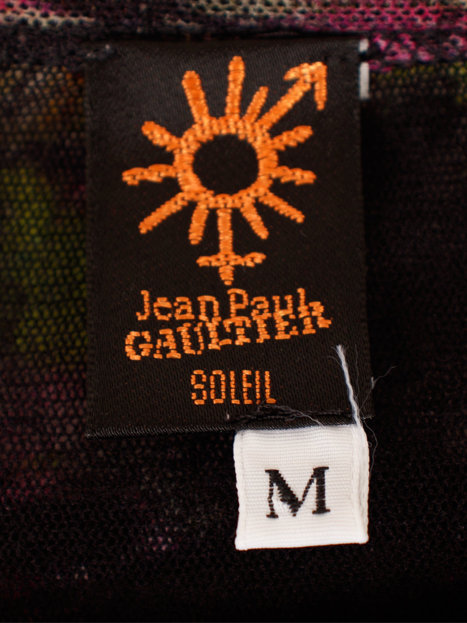 Jean Paul Gaultier Mesh Abstract Print Top