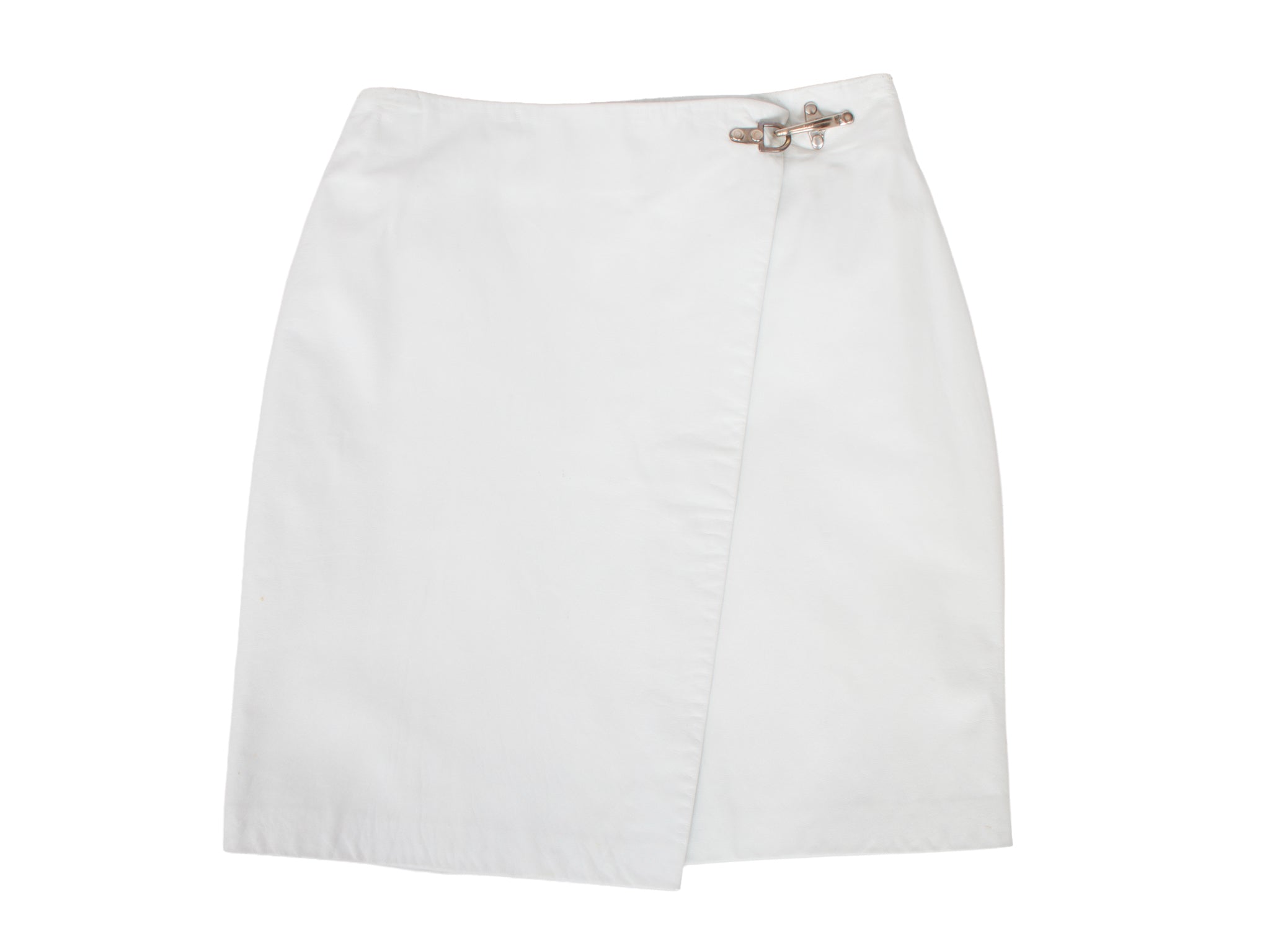 Ralph Lauren Sport Leather Utilty Wrap Skirt