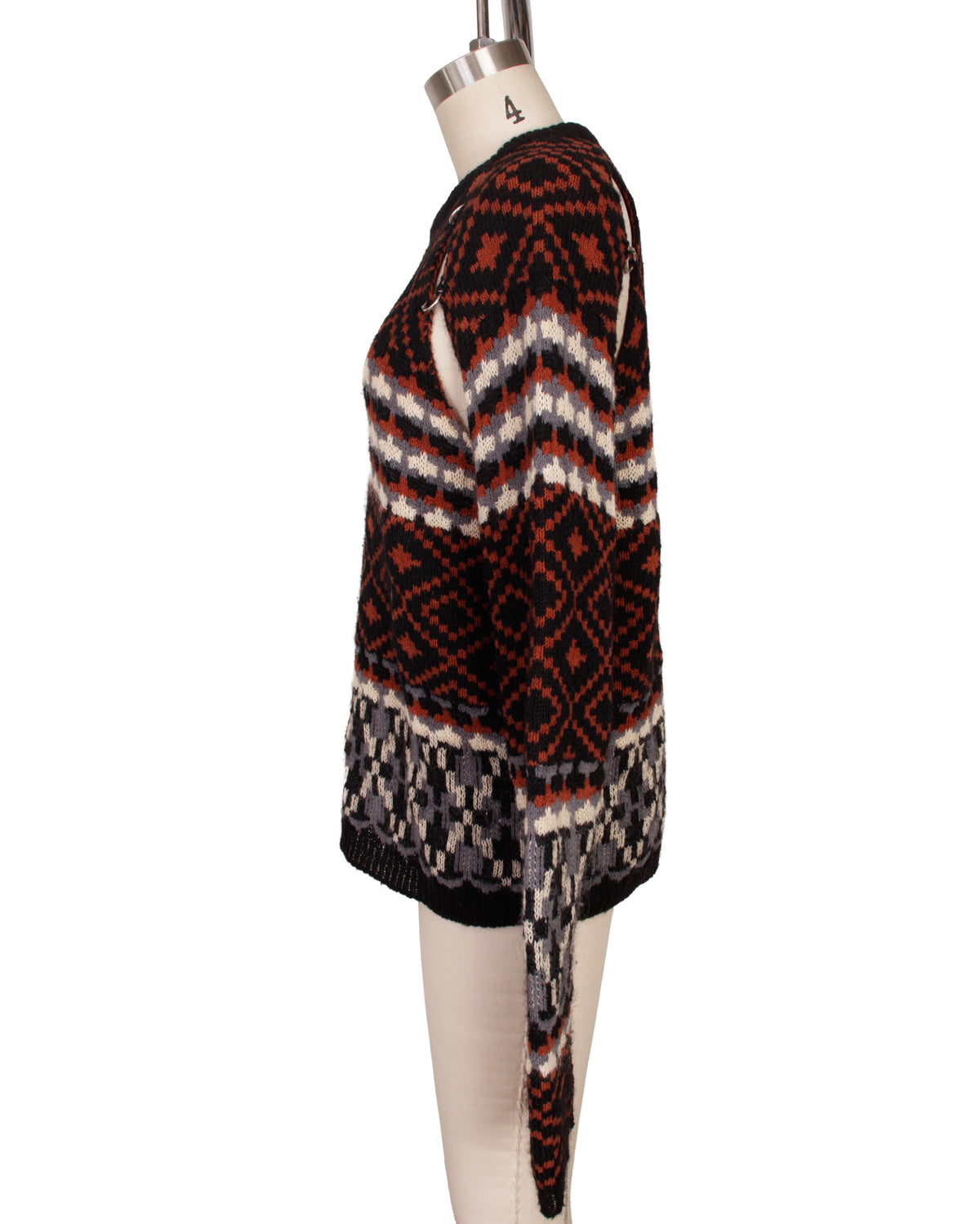 Raf Simmons Pierced Knit Sweater