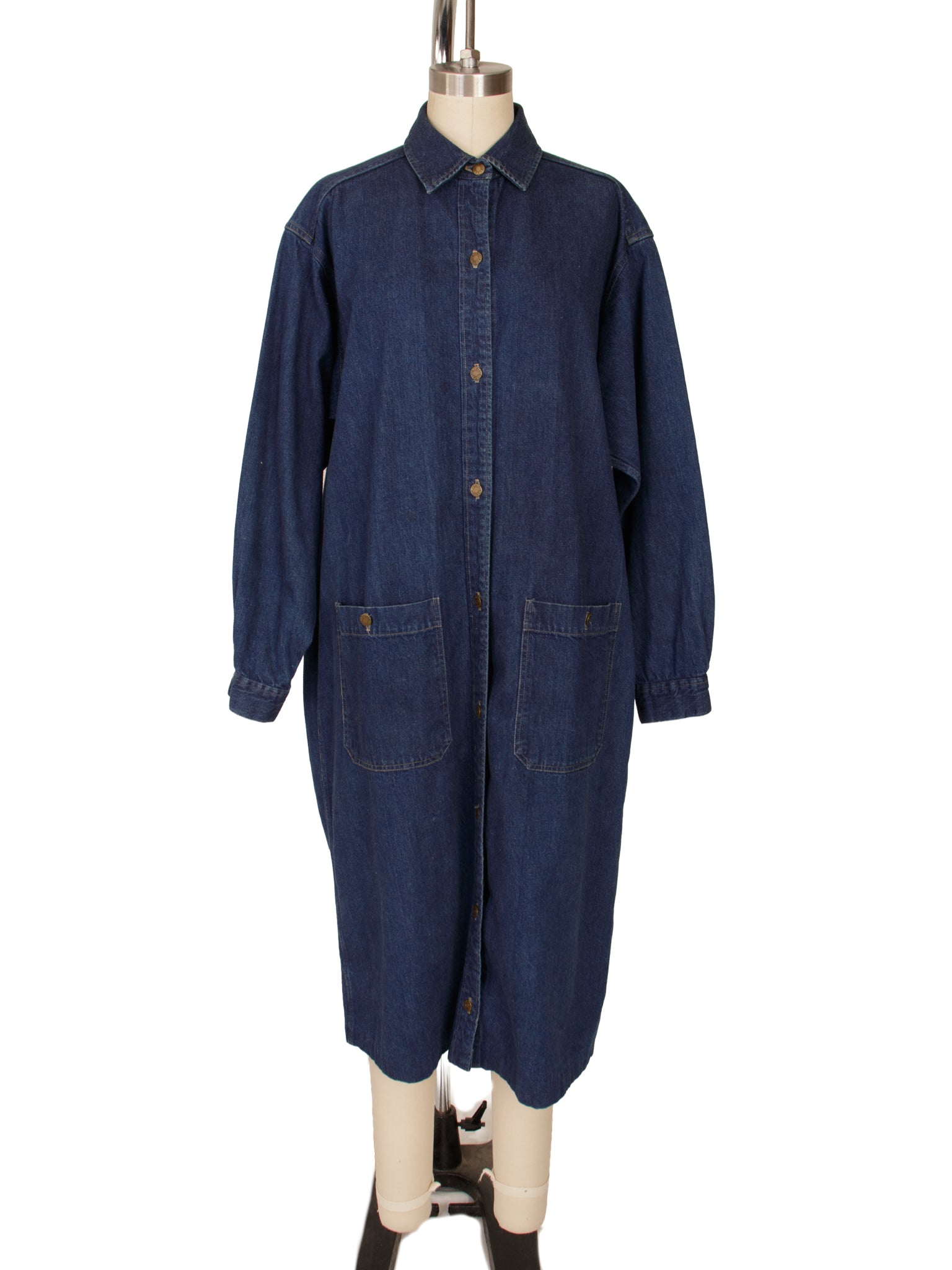Calvin Klein Denim Oversize Coat Dress