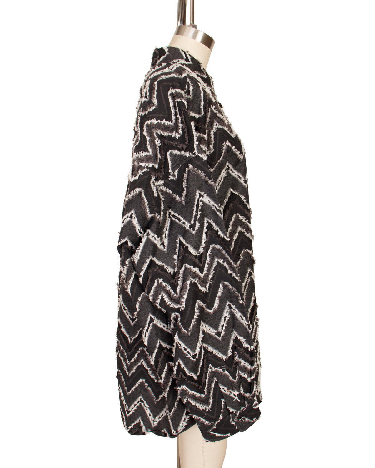 Maison Special Frayed Chevron Shirt