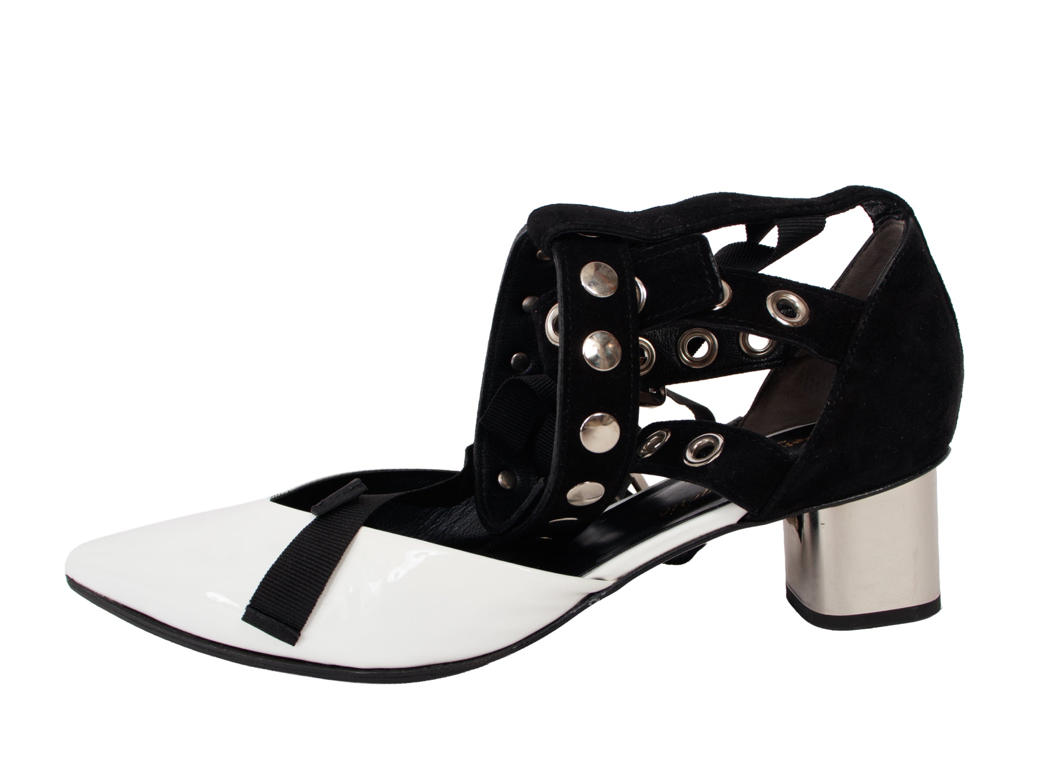 Robert Clergerie x Self Portrait Susa Grommet Kitten Heels