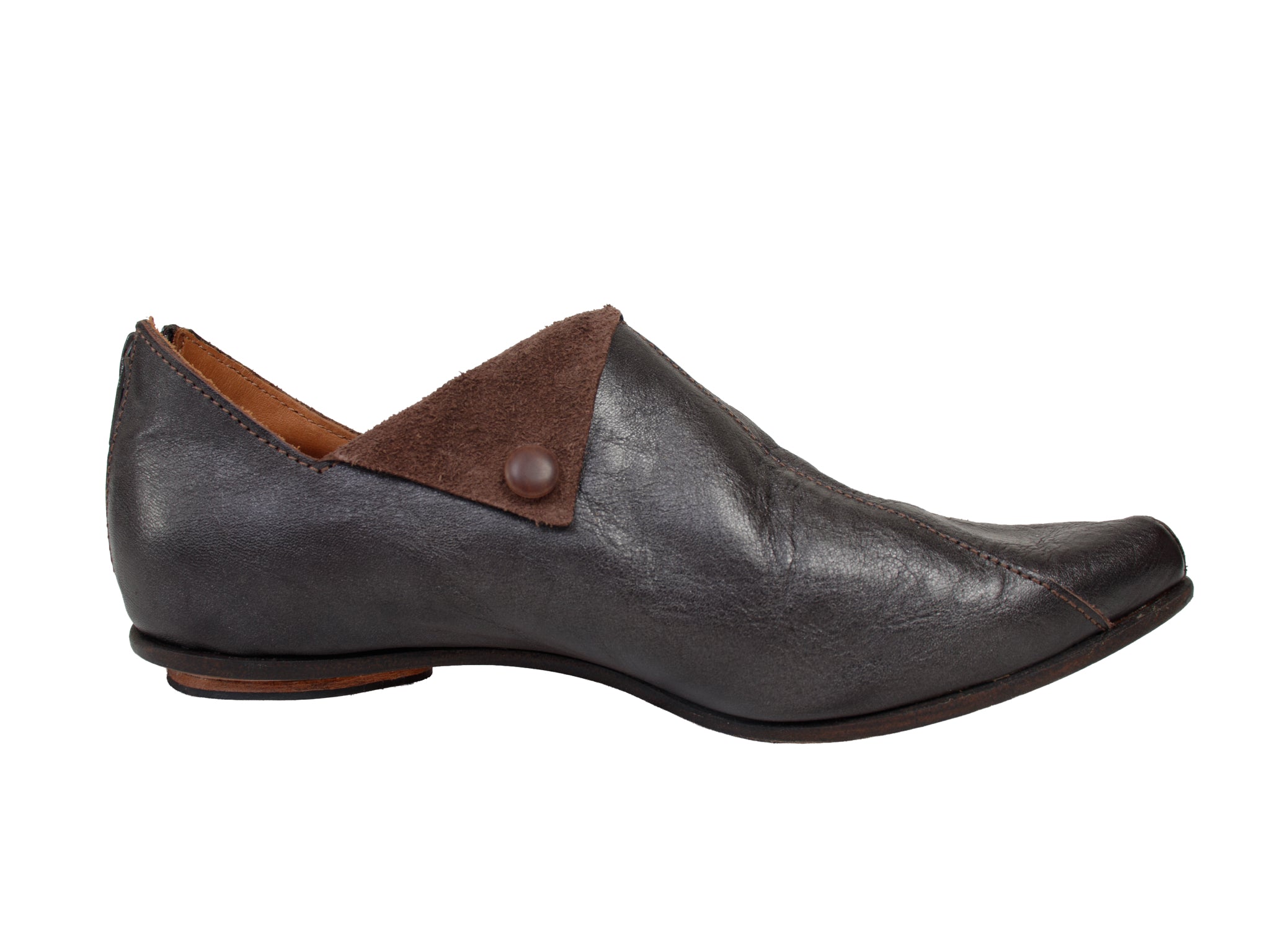 Cydwoq Metallic Leather Pixie Flats