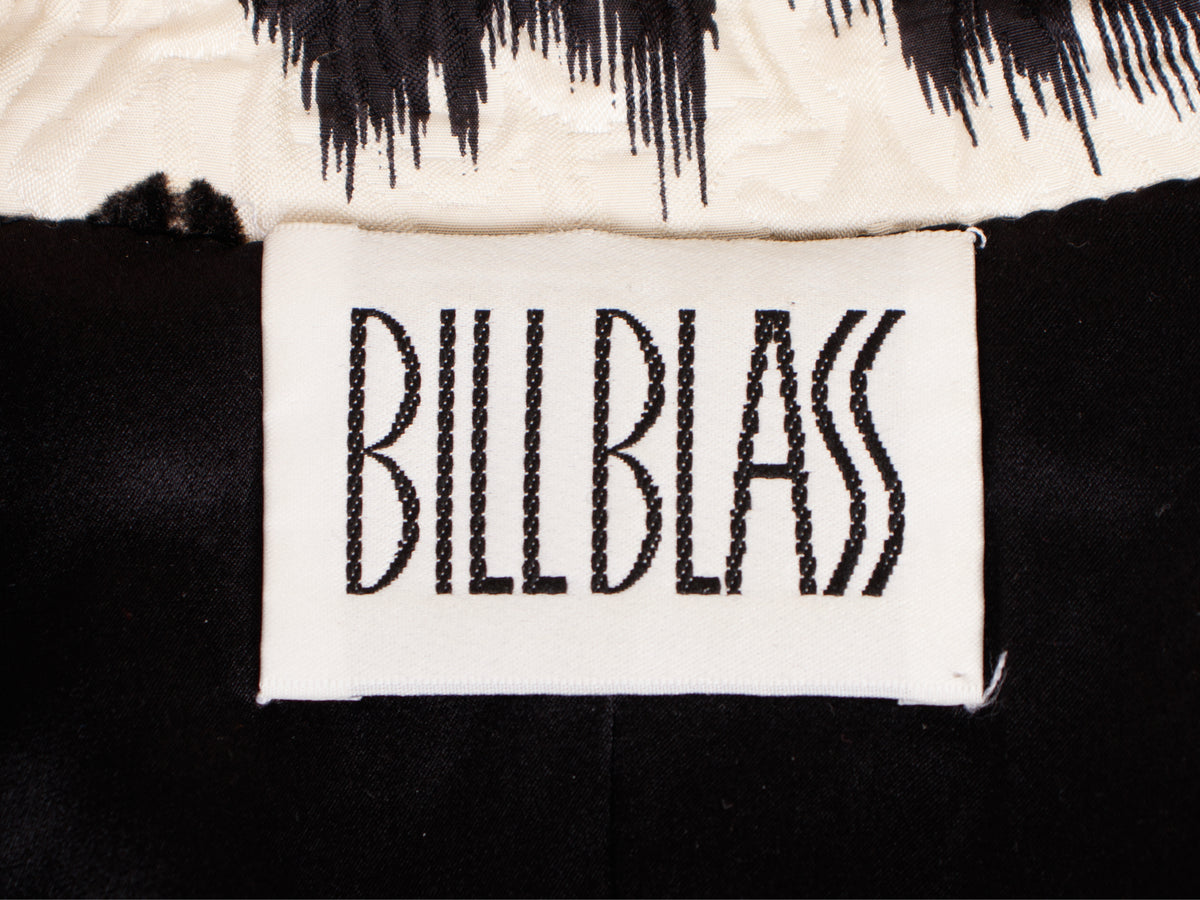 Bill Blass Printed Jacquard Boxy Jacket