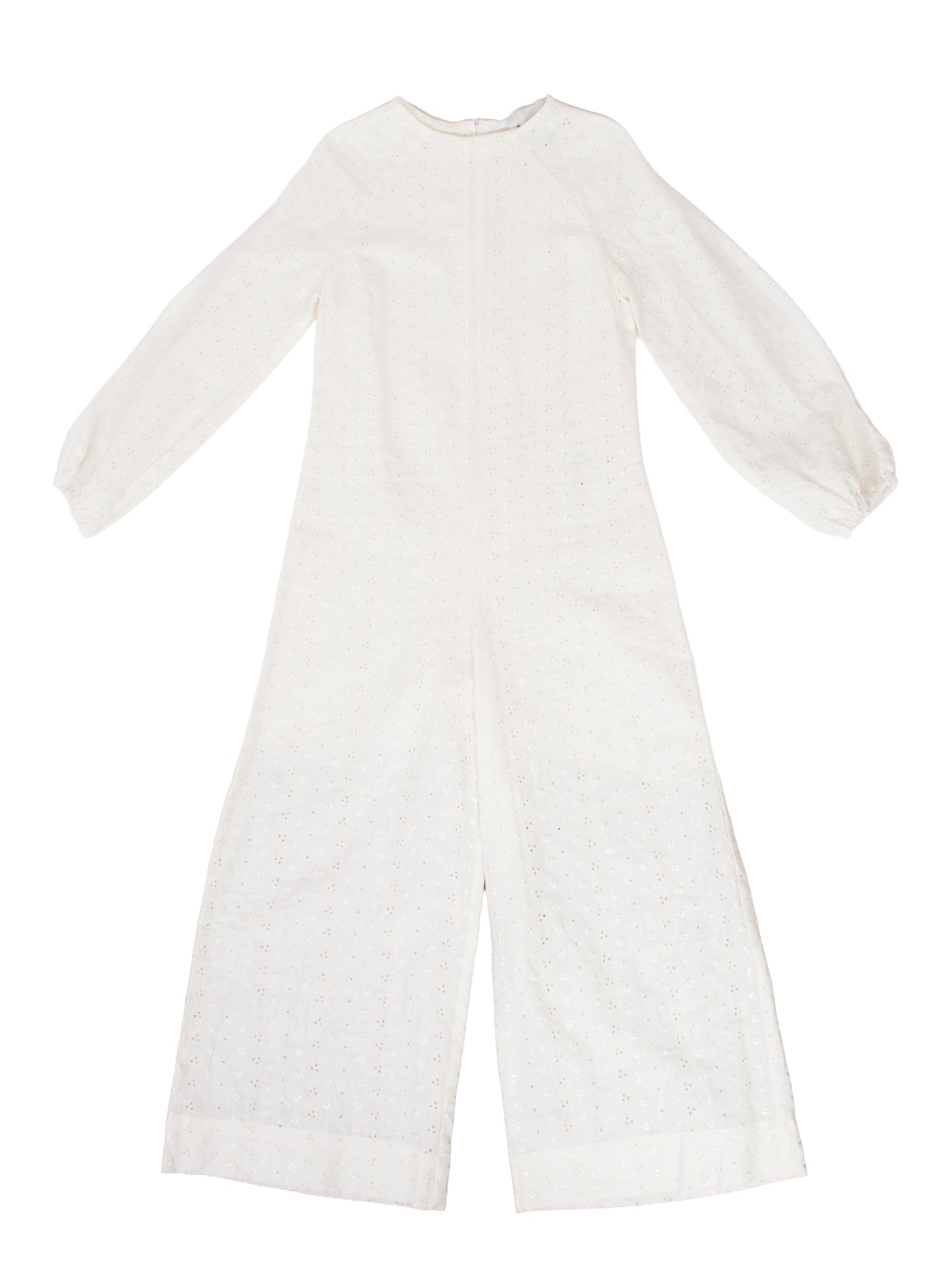 Stacey Nishimoto Linen Eyelet Jumpsuit