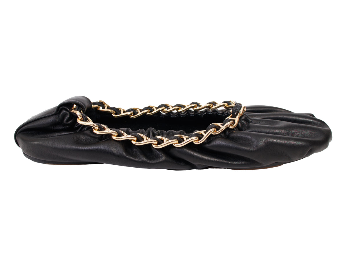 Ulla Johnson Leather & Chain Ballet Flats