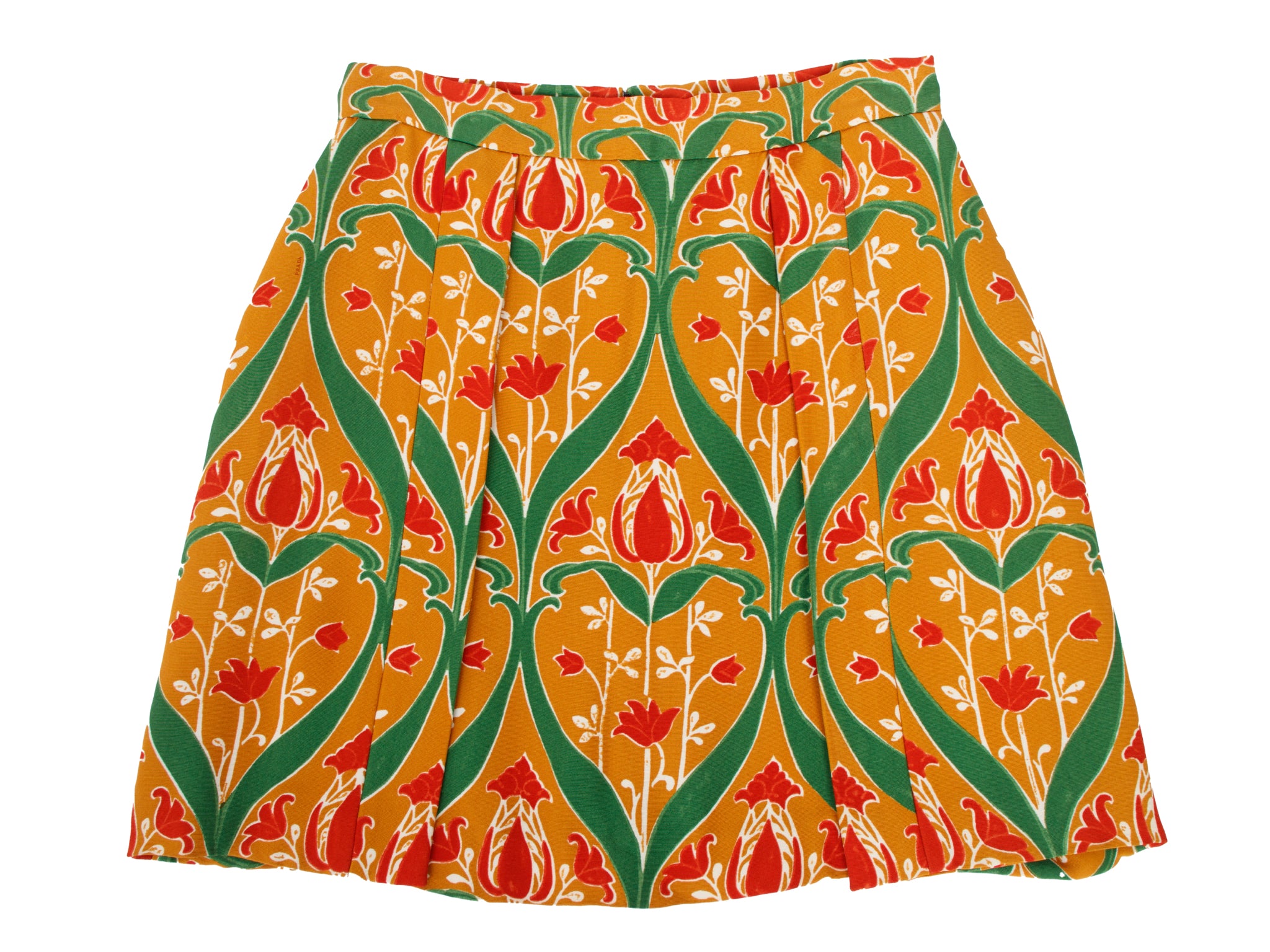 Resort 2010 Prada Runway Tulip Print Skirt