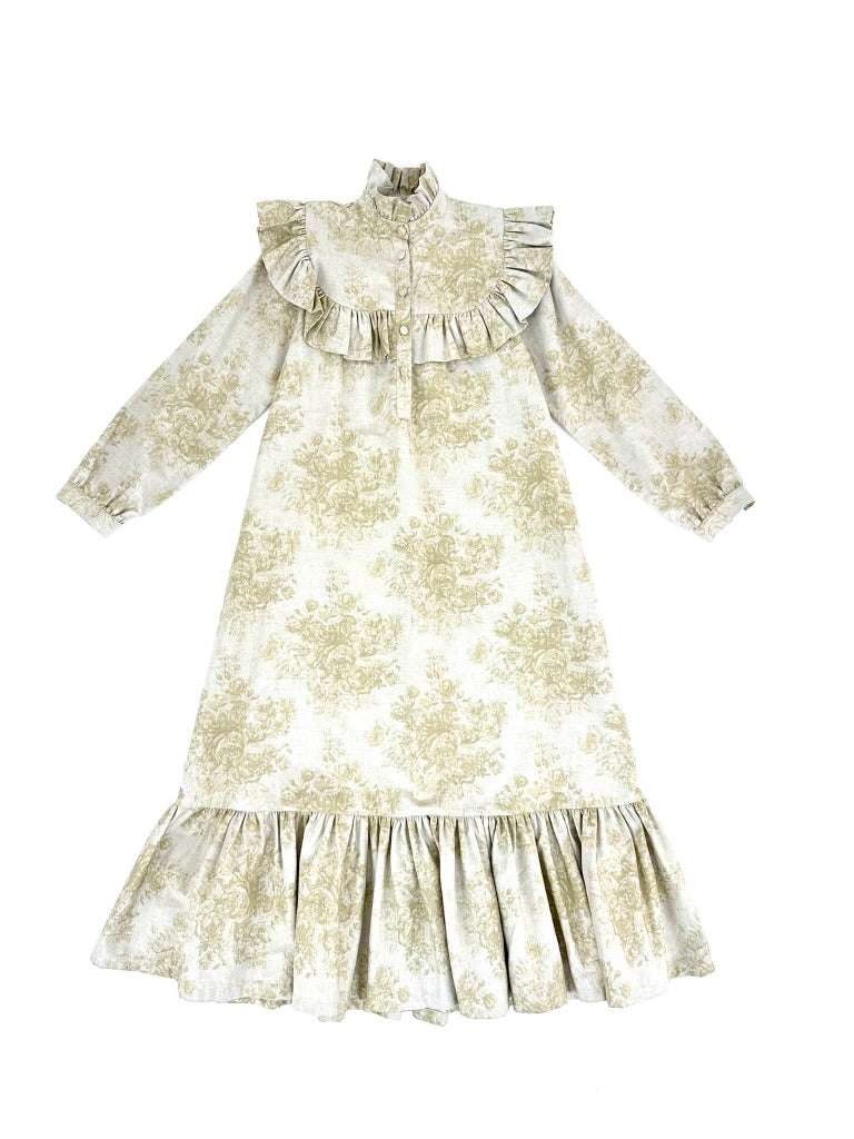 Stacey Nishimoto Linen Printed Dress