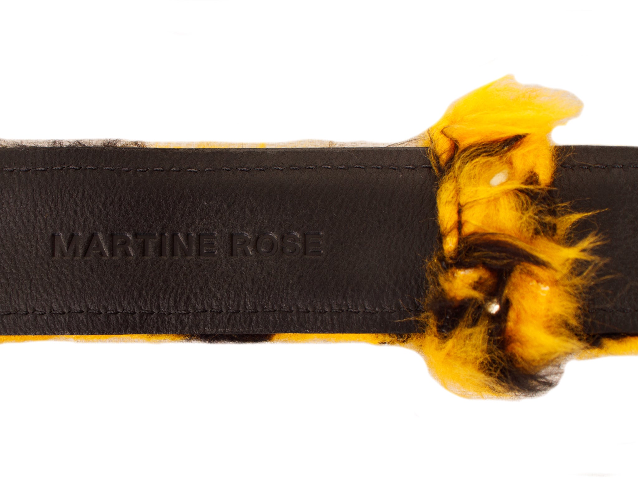 Martine Rose Faux Fur Tiger Stripe Belt