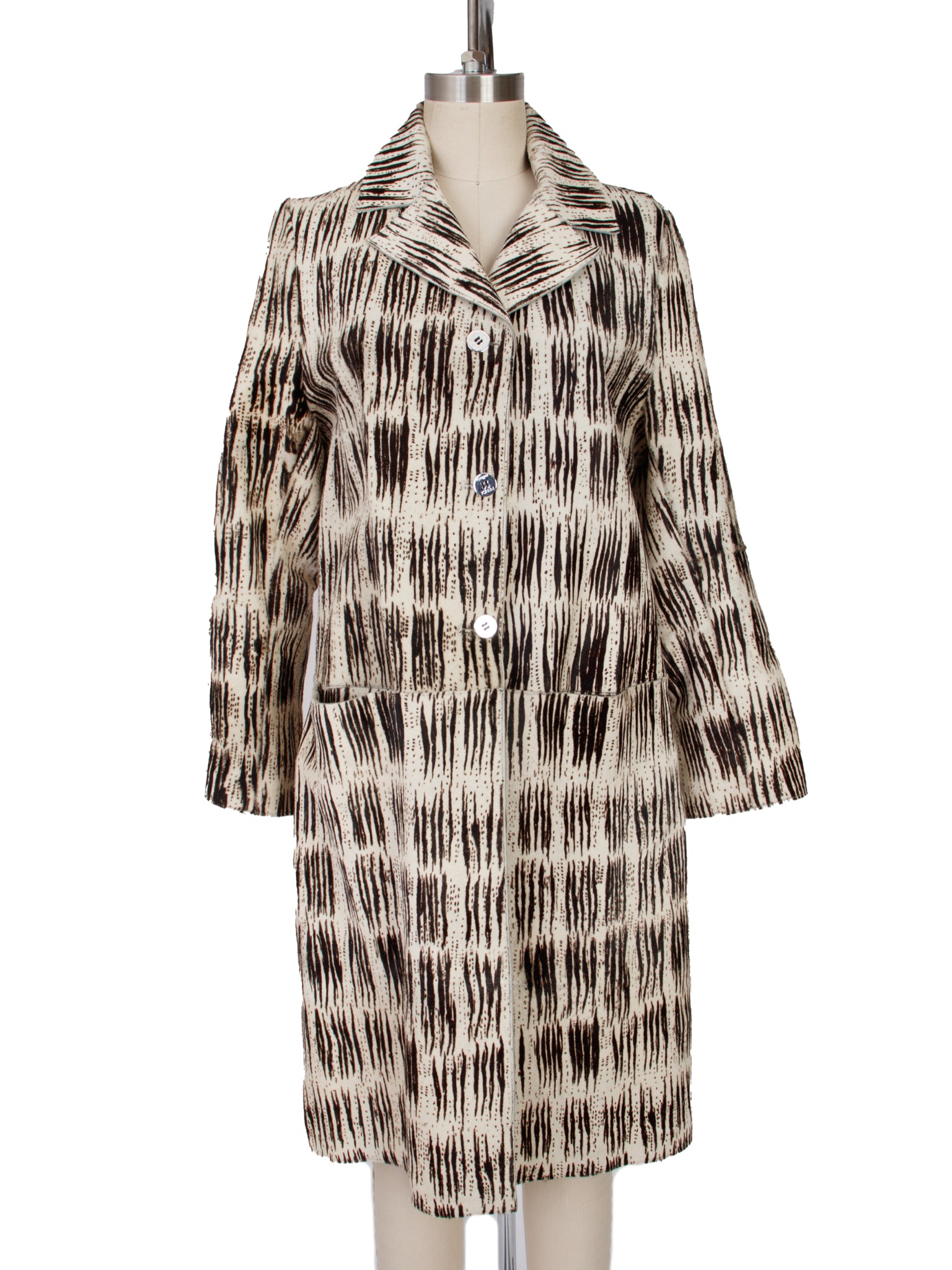 Fendi Selleria Pony Hair Printed Coat – Mercy Vintage Fendi Selleria Pony Hair Printed Coat – Mercy Vintage
