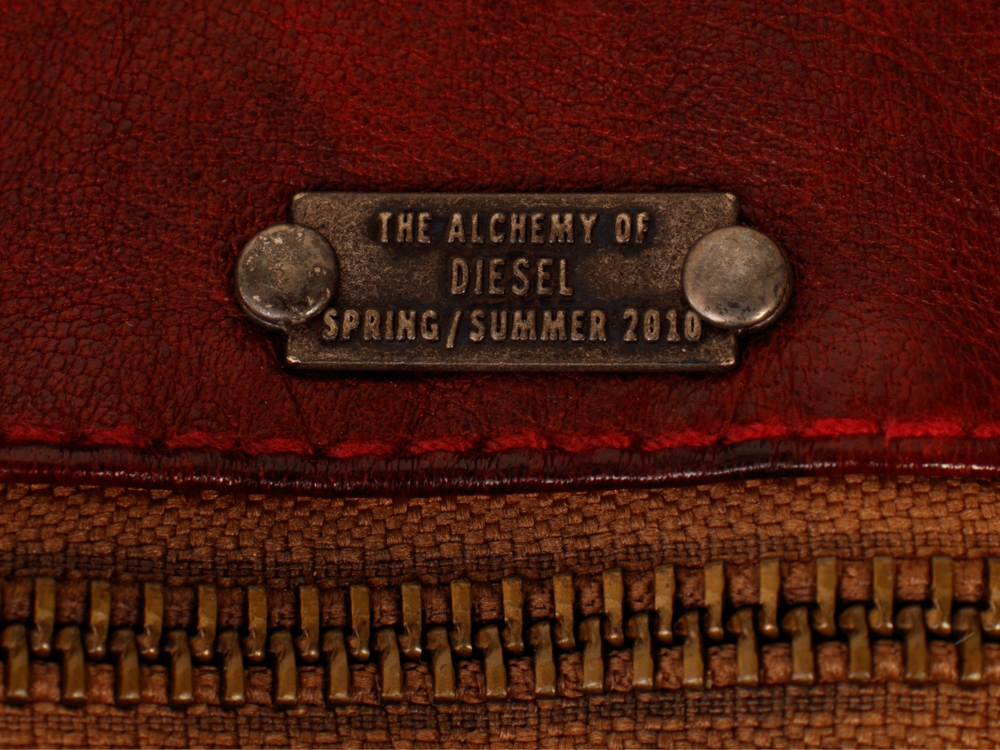 SS 2010 Diesel Leather Cargo Vest