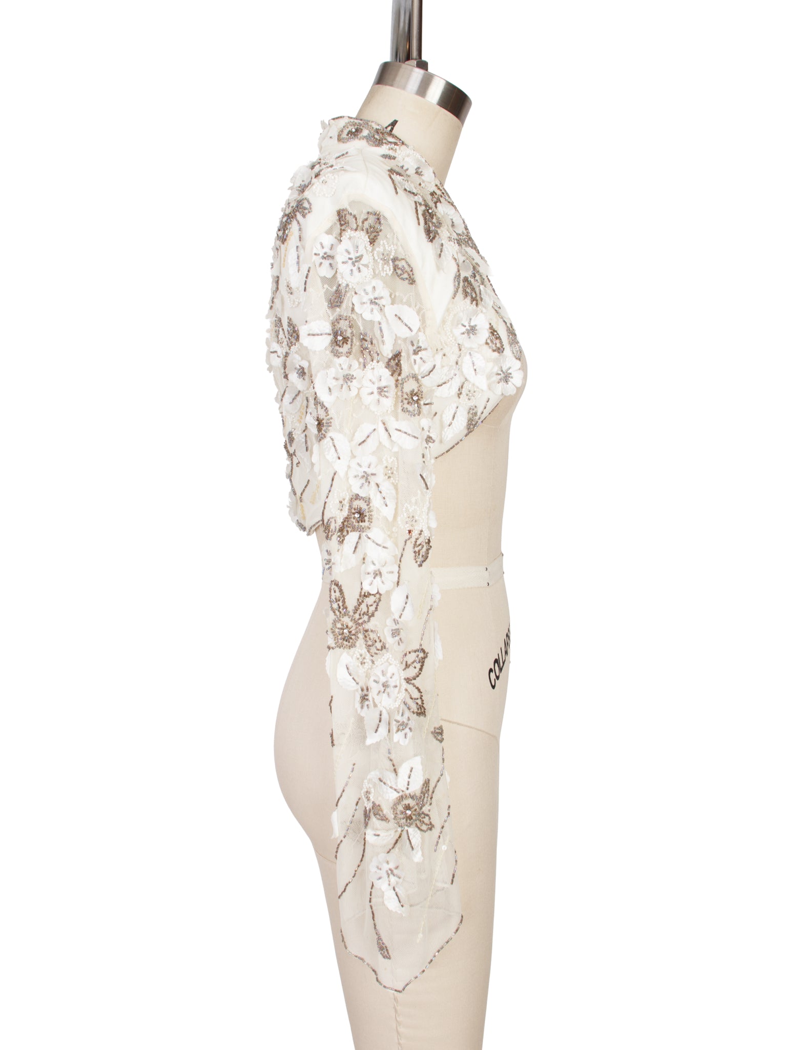 Tulle Beaded Applique Bolero