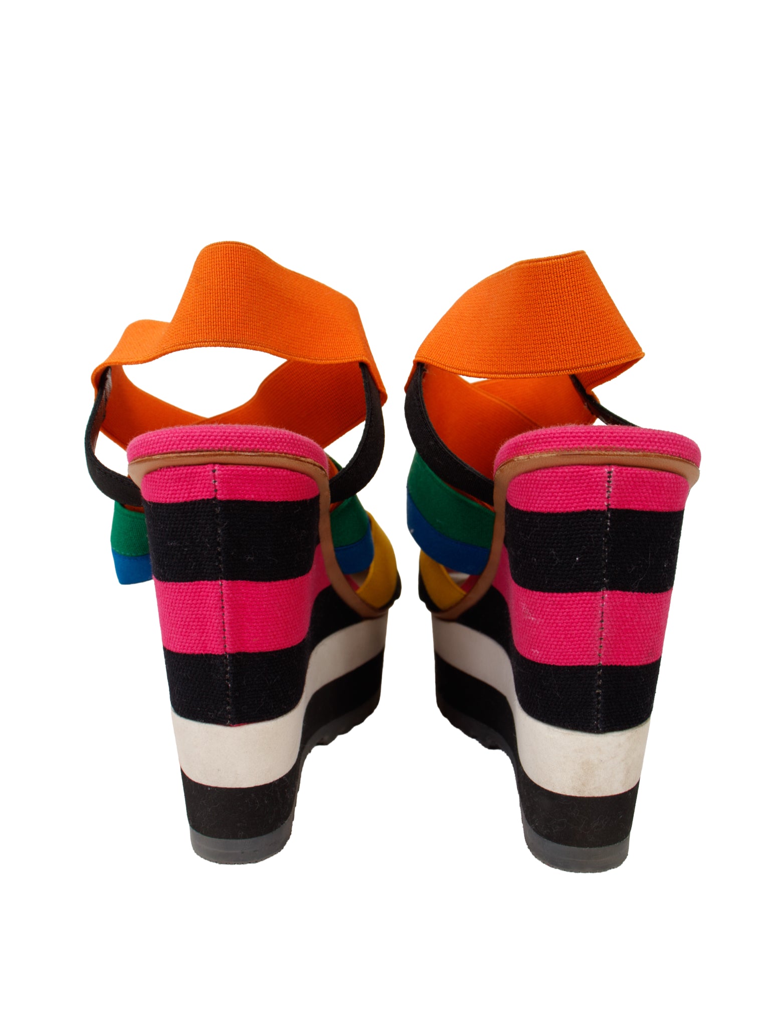 SS 2011 Prada Rainbow Wedge Sandals