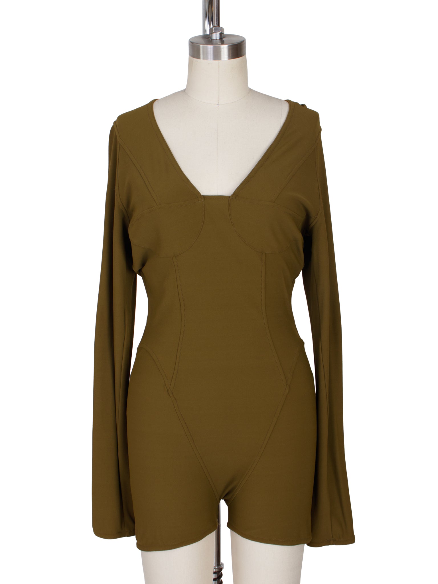 Cache-Col Corset Seamwork Bodysuit