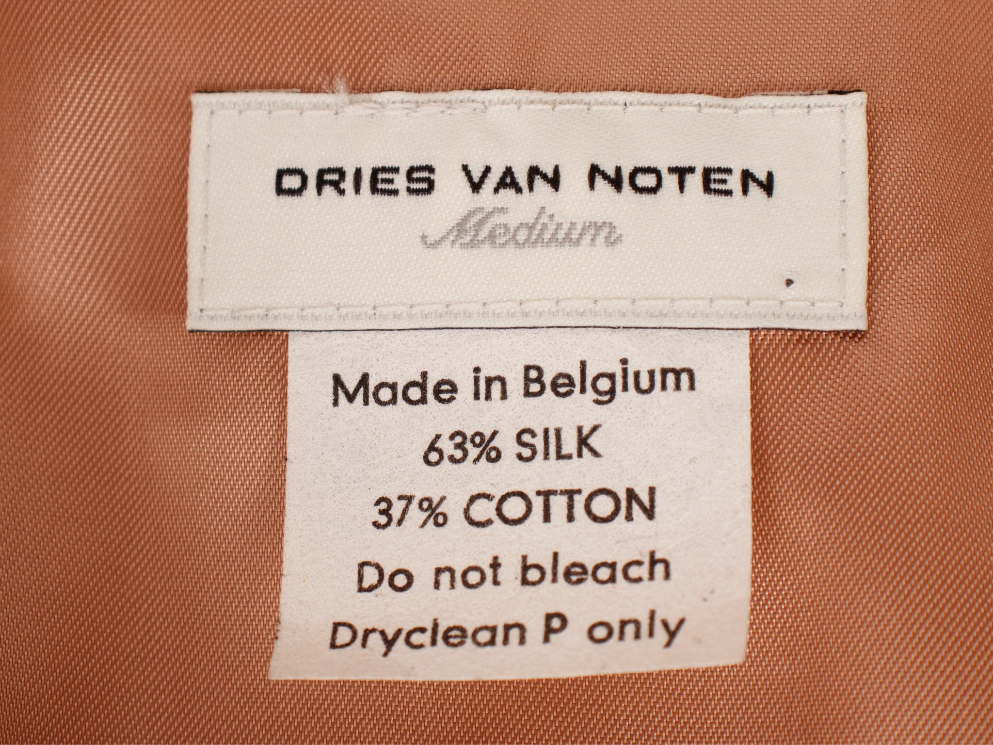 Dries Van Noten Silk & Cotton Trench Coat
