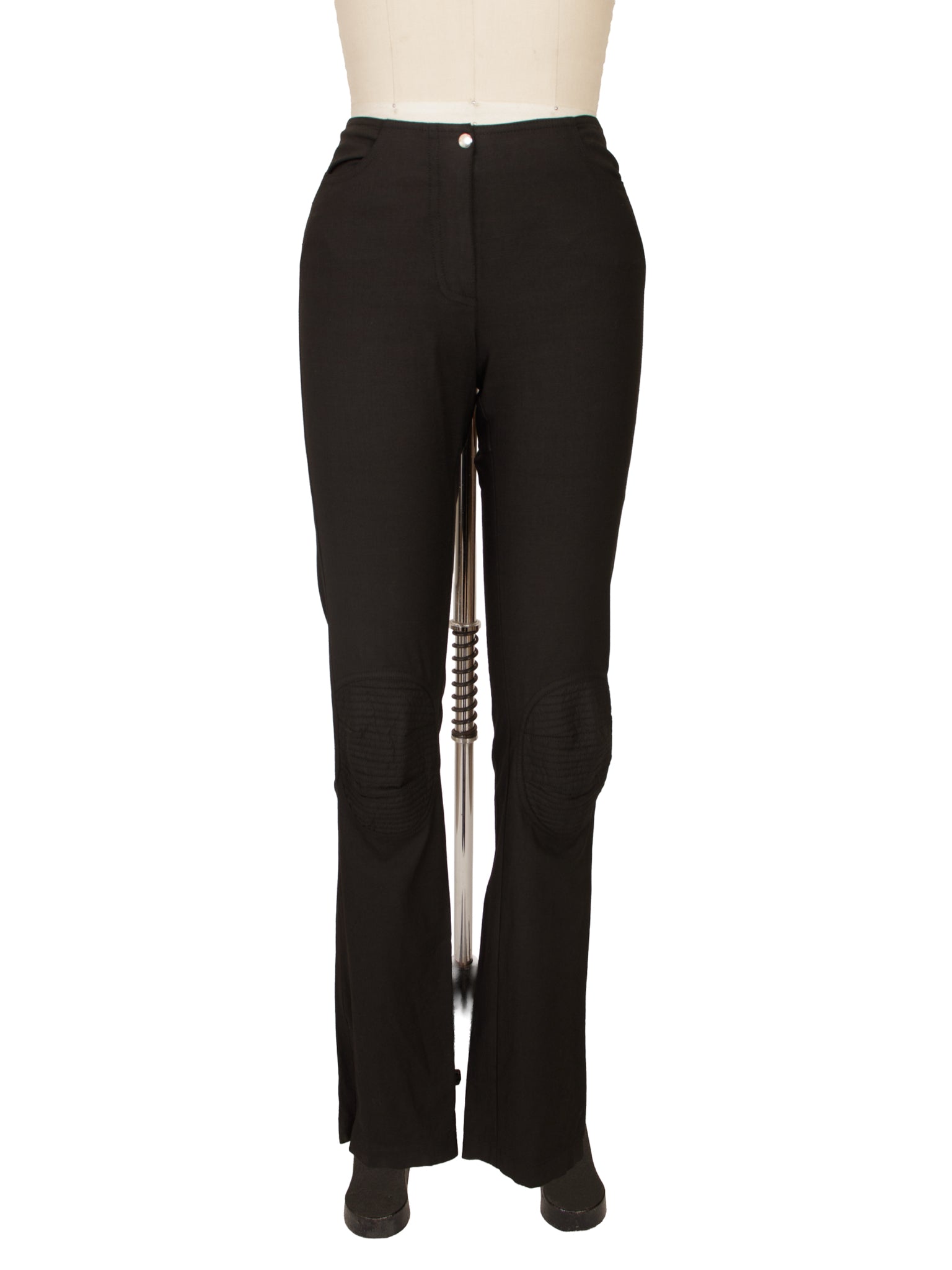 Plein Sud Moto Patch Low-Rise Pants