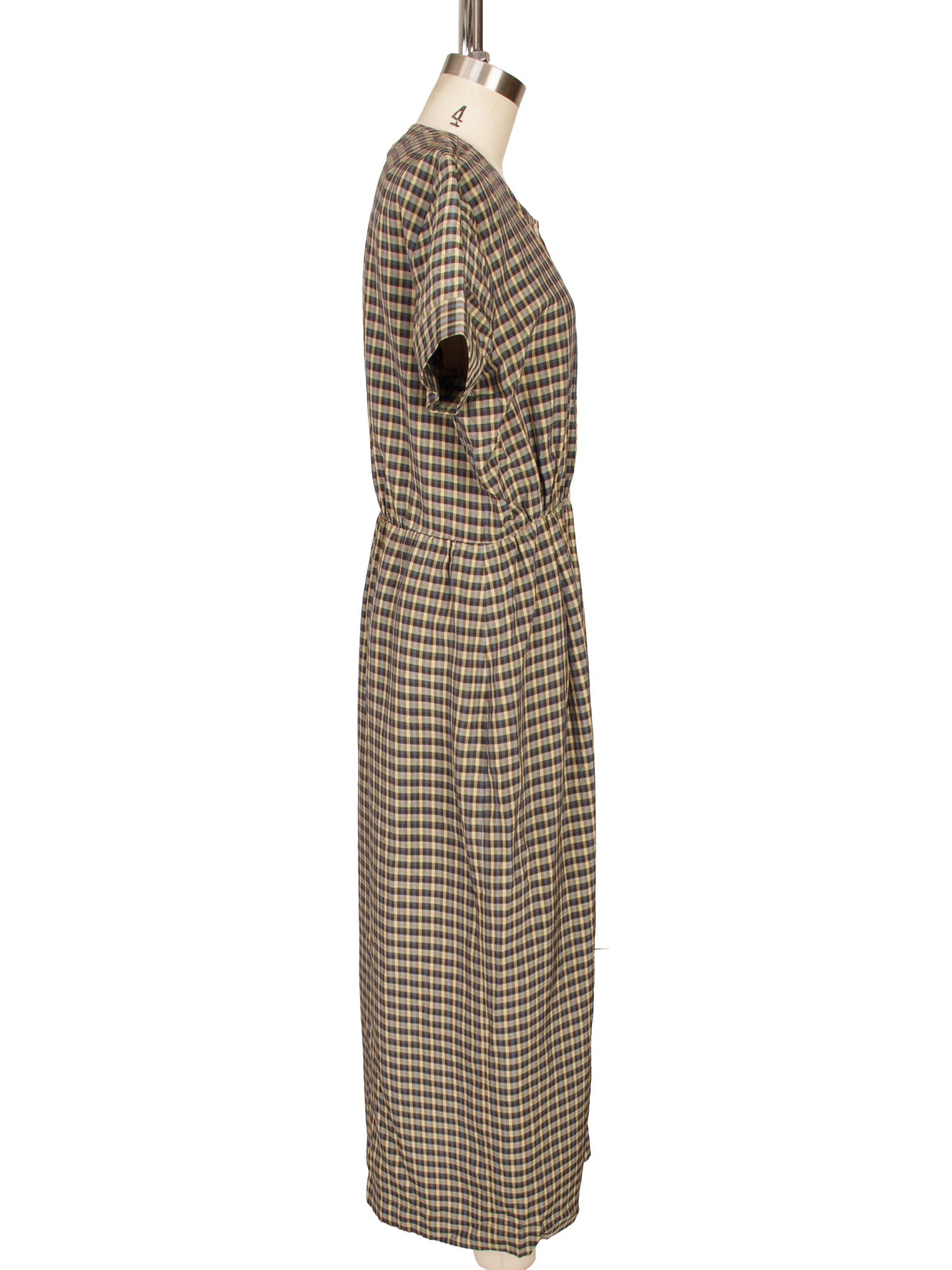 Caron Callahan Rosetta Woven Plaid Dress