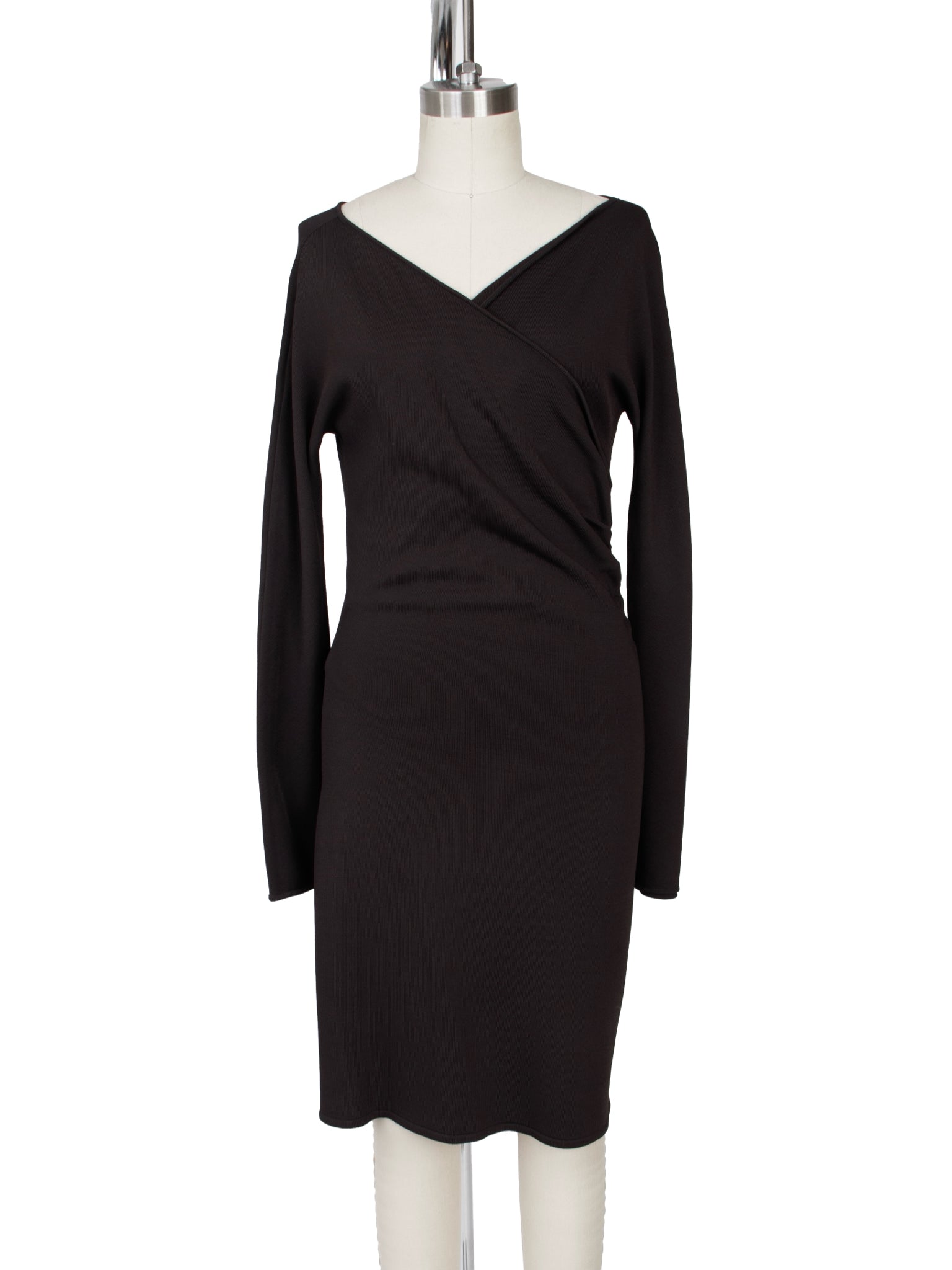 Bottega Veneta Ruched Woven Mini Dress