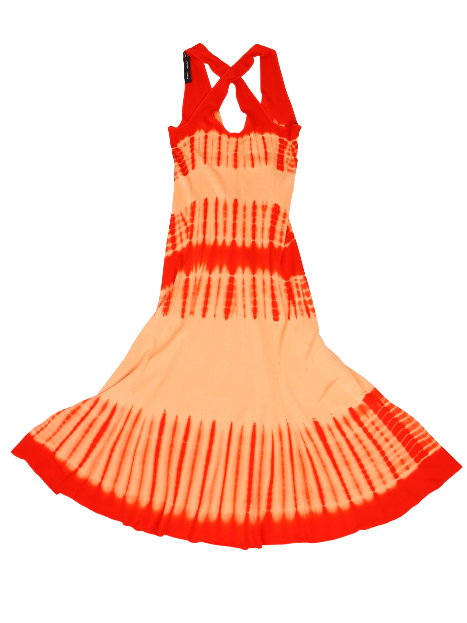 Proenza Schouler Orange Tie-Dye Dress