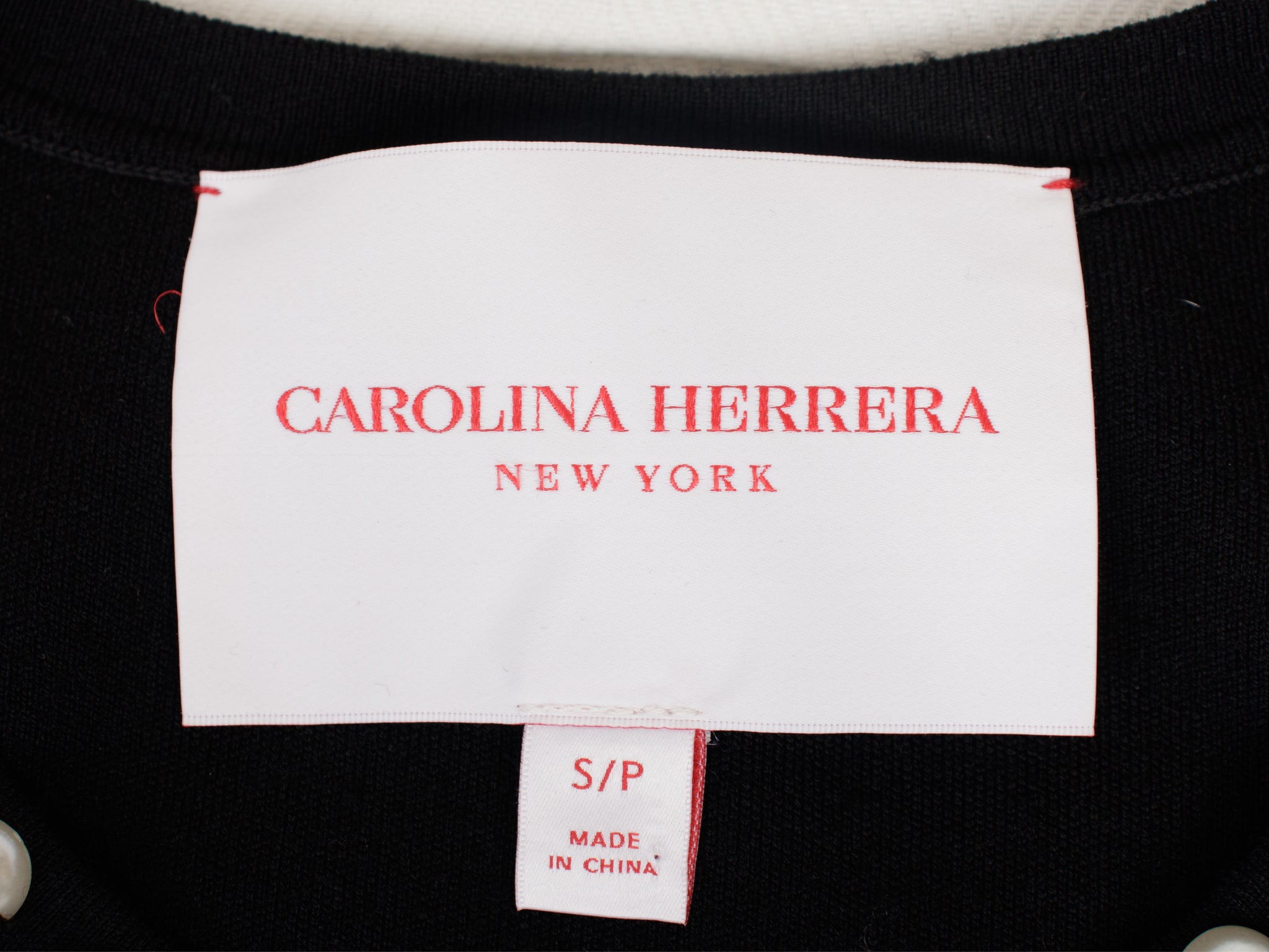 Carolina Herrera Faux Pearl Embellished Cardigan & Dress Set