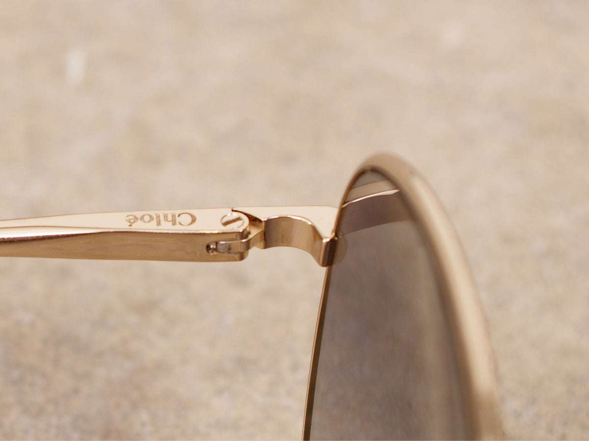 Chloe Heart Cutout Wire Sunglasses