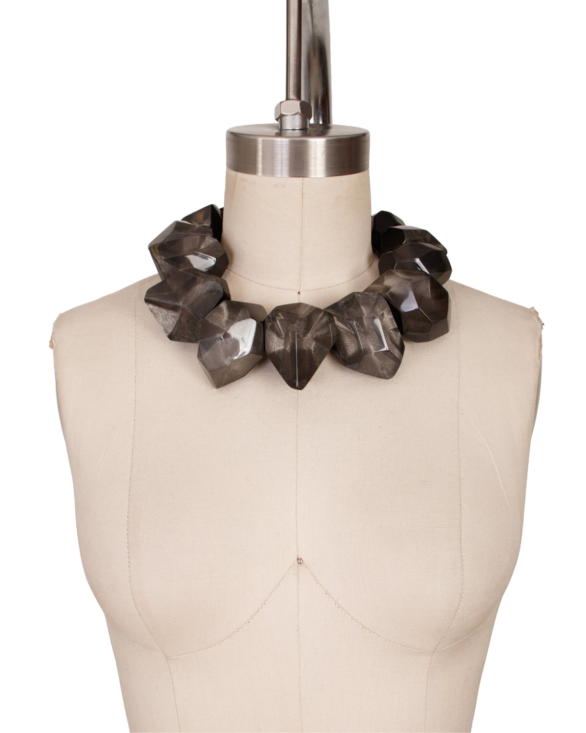 1998 Gerda Lynggaard Monies Lucite Geometric Necklace*