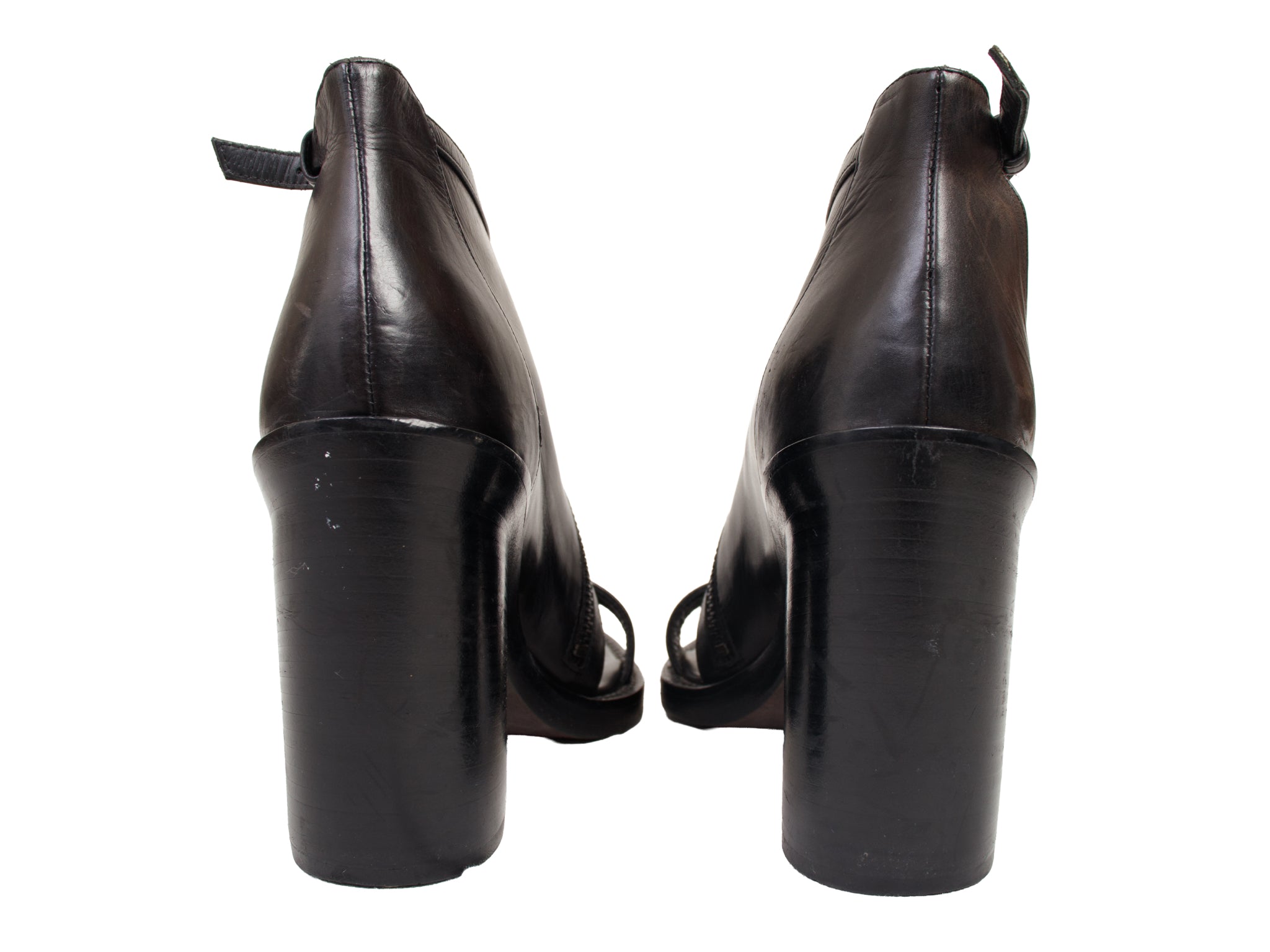 Ann Demeulemeester Cutout Zip Sandals As-Is (water damage)