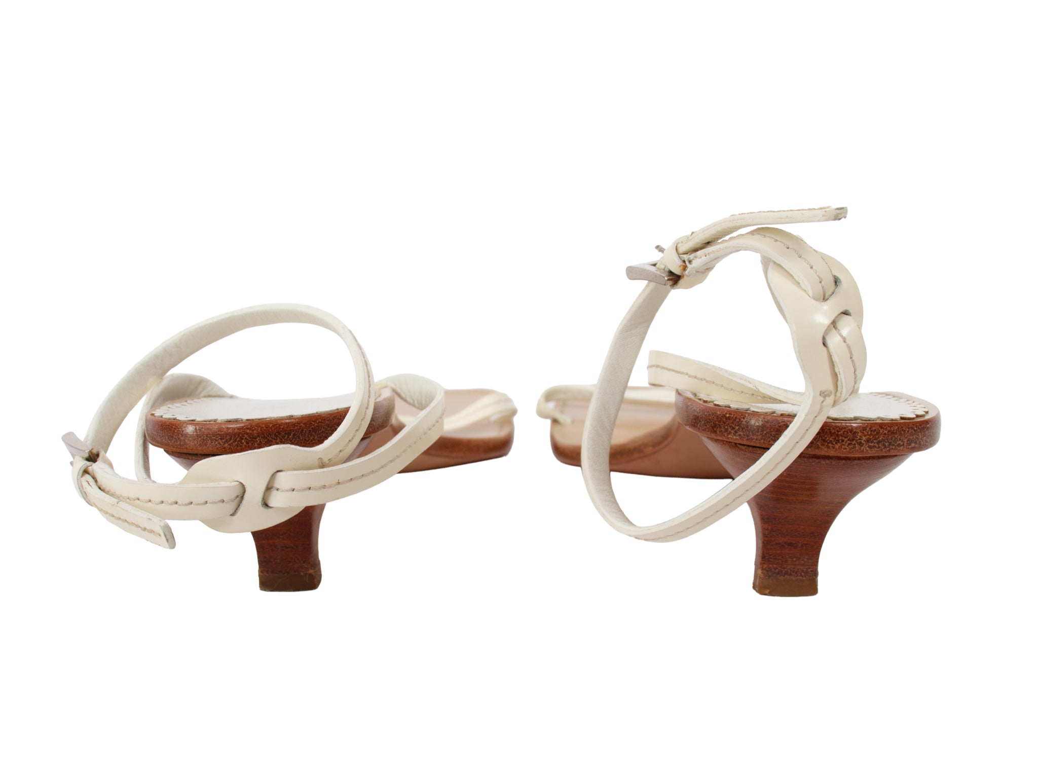 Prada Kitten Heel Strappy Sandal