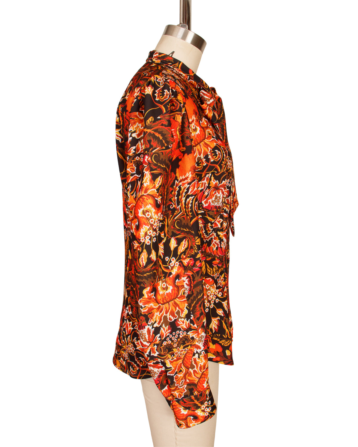 2025 Dries Van Noten Dark Floral Blouse