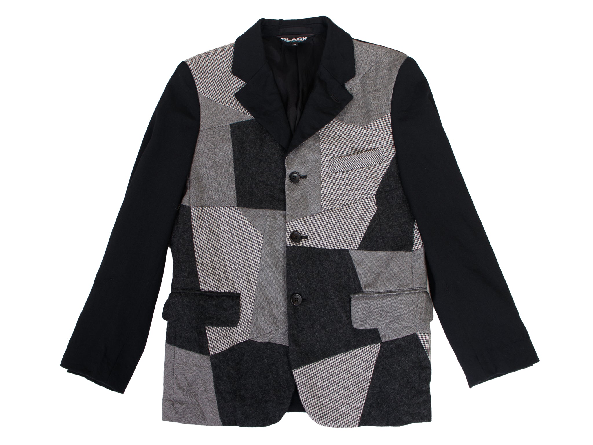 BLACK Comme des Garcons Patchwork Blazer