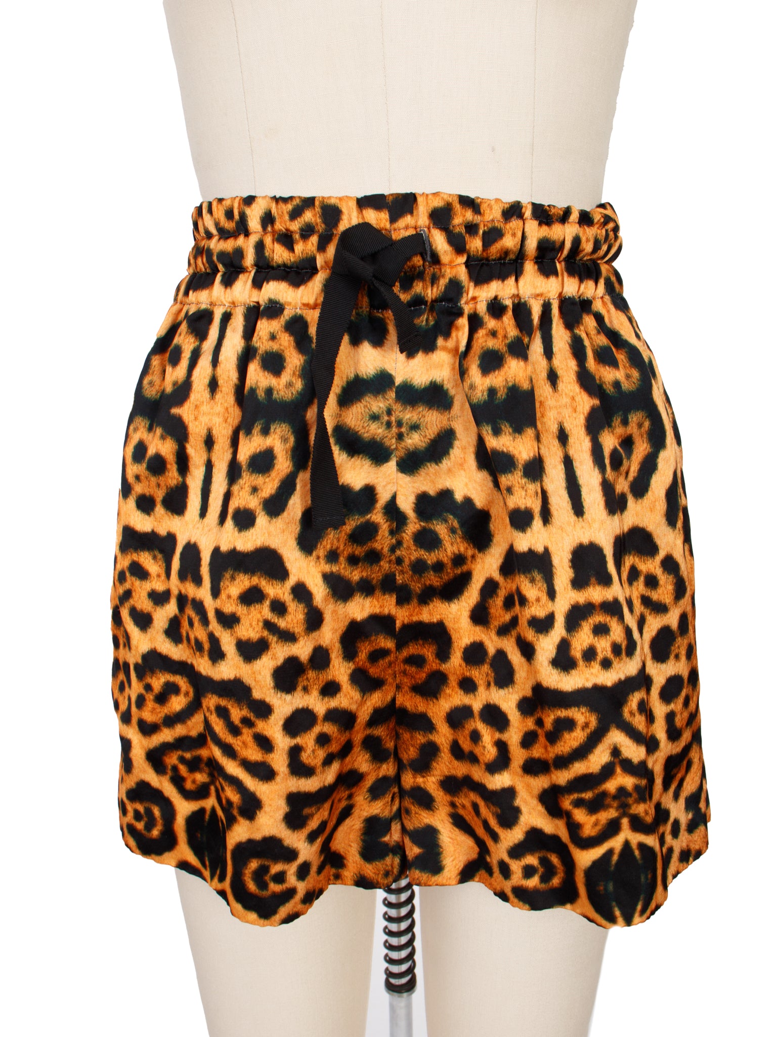 Dries Van Noten Leopard Print Shorts