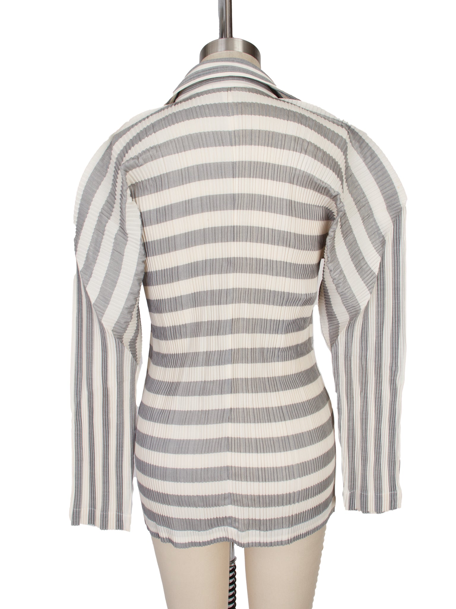 FW 1991 Issey Miyake Striped Plisse Jacket