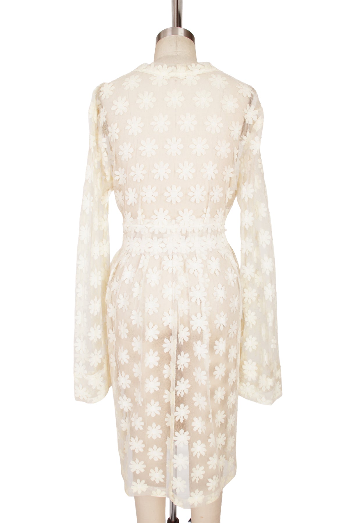 Tulle Daisy Embroidered Duster Jacket