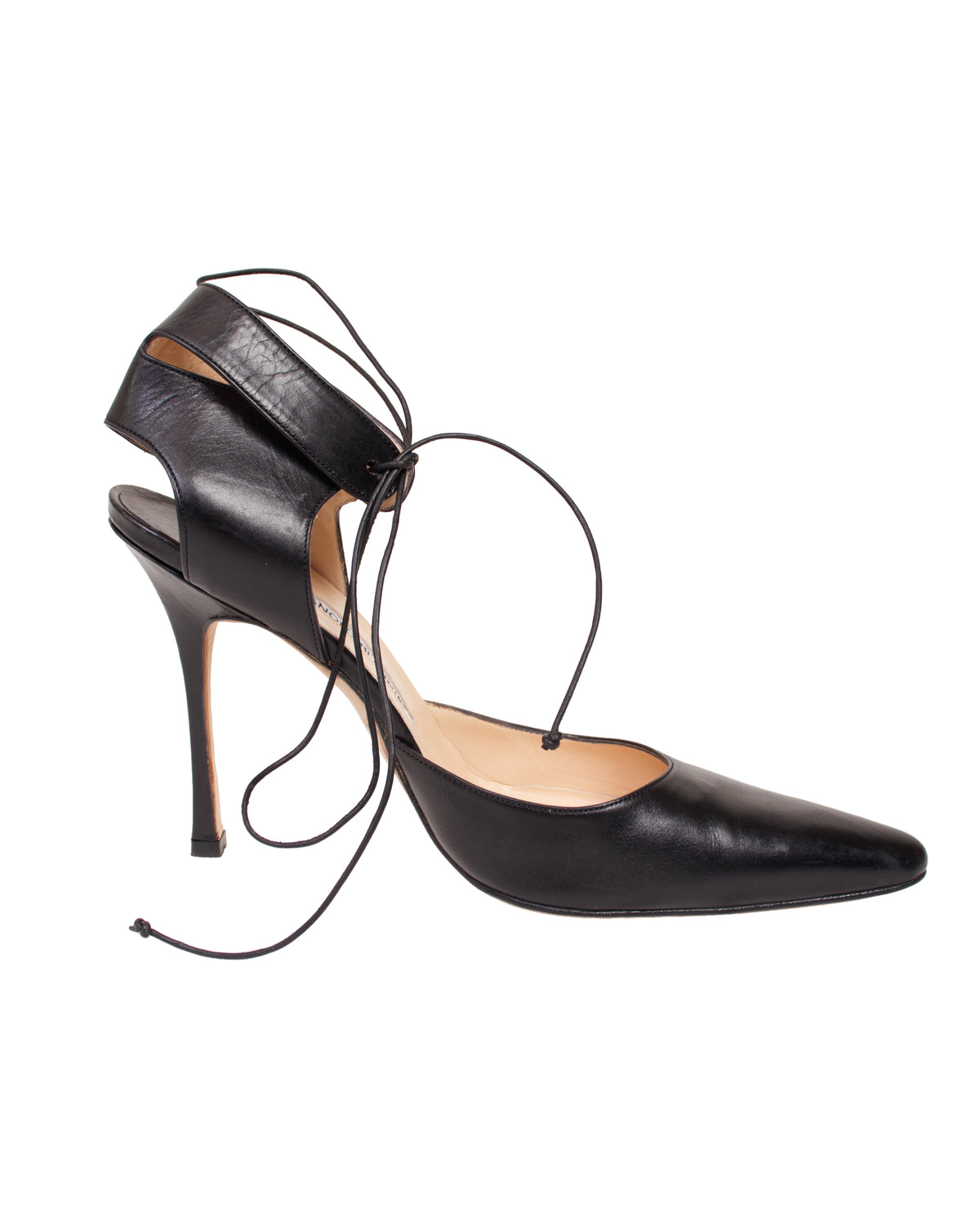 Manolo Blahnik Ankle Strap Stiletto Pumps