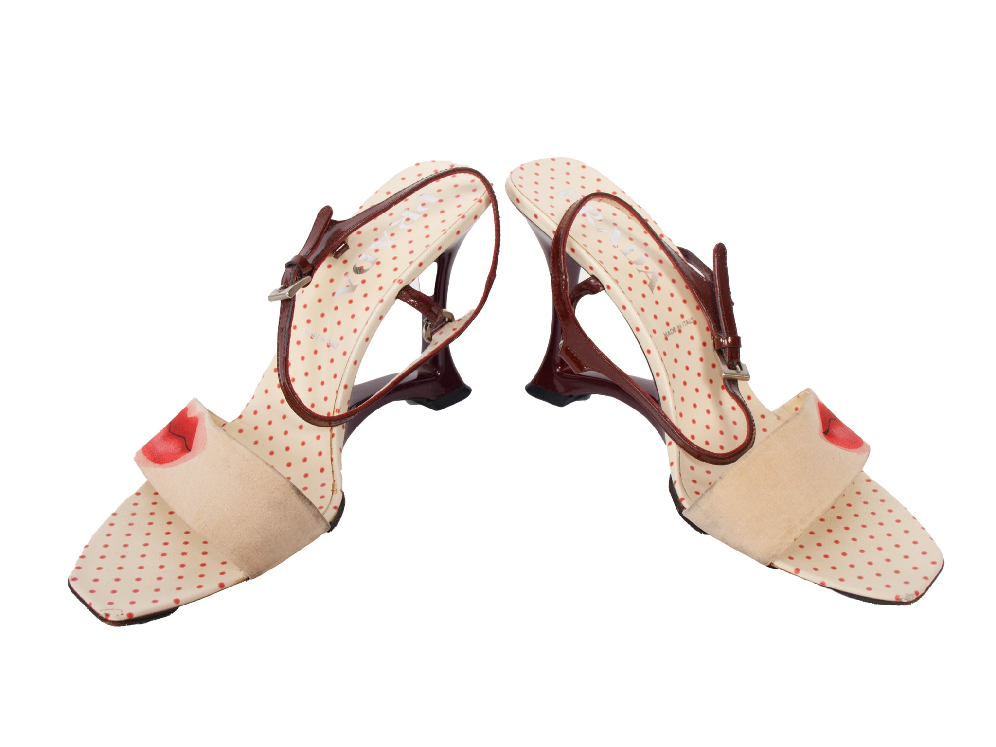 SS 2000 Prada Lipstick Sandals