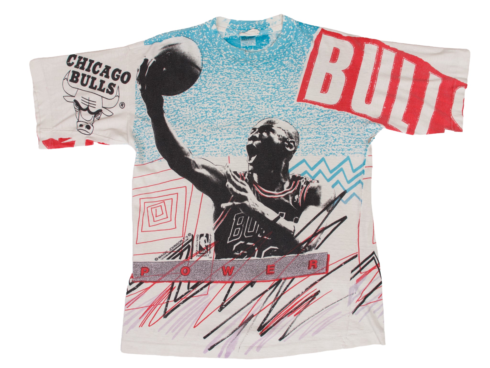 Chicago Bulls Michael Jordan Magic Johnson All Over Print Tee