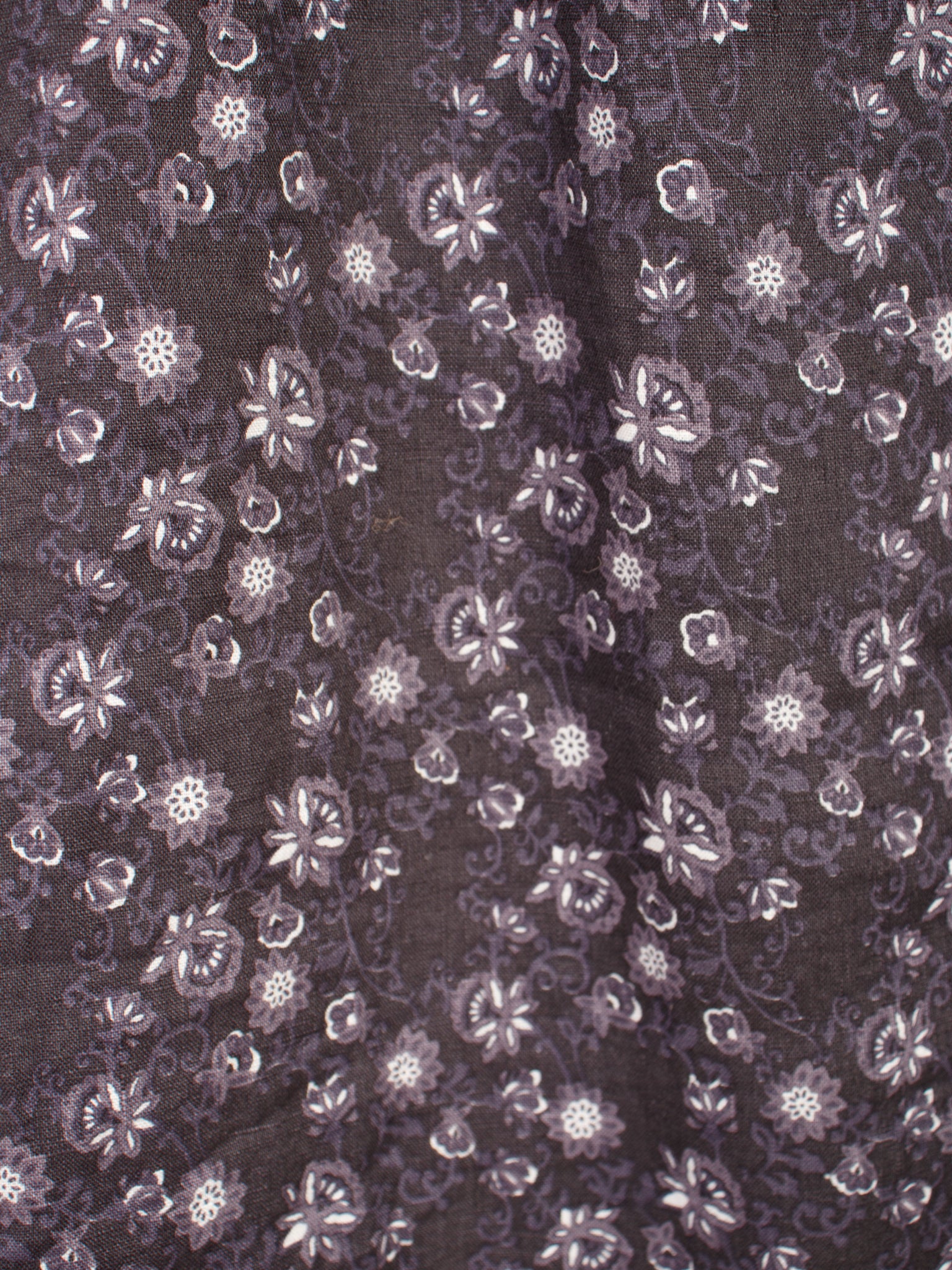 Ichi Antiquites Linen Floral Dress