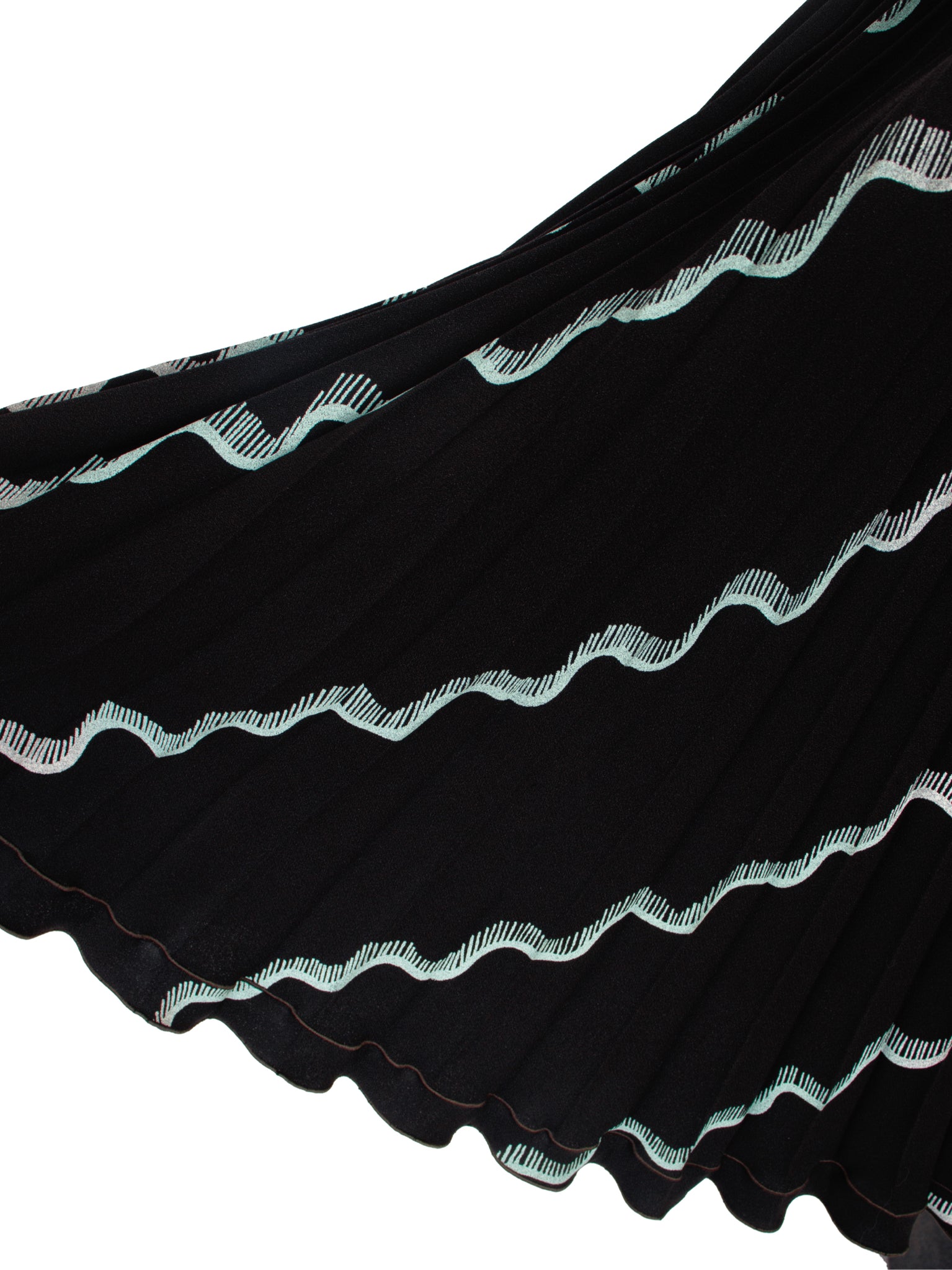 Zandra Rhodes Hand Painted Pleated Skirt