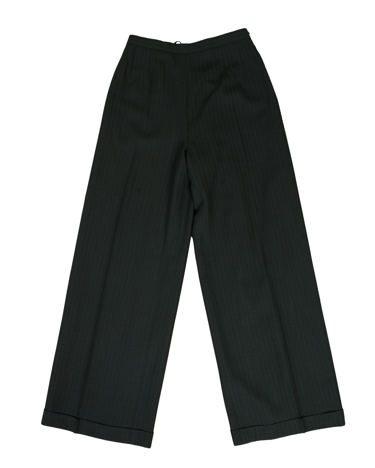 Karl Lagerfeld Wool Pinstripe Three-Piece Pantsuit