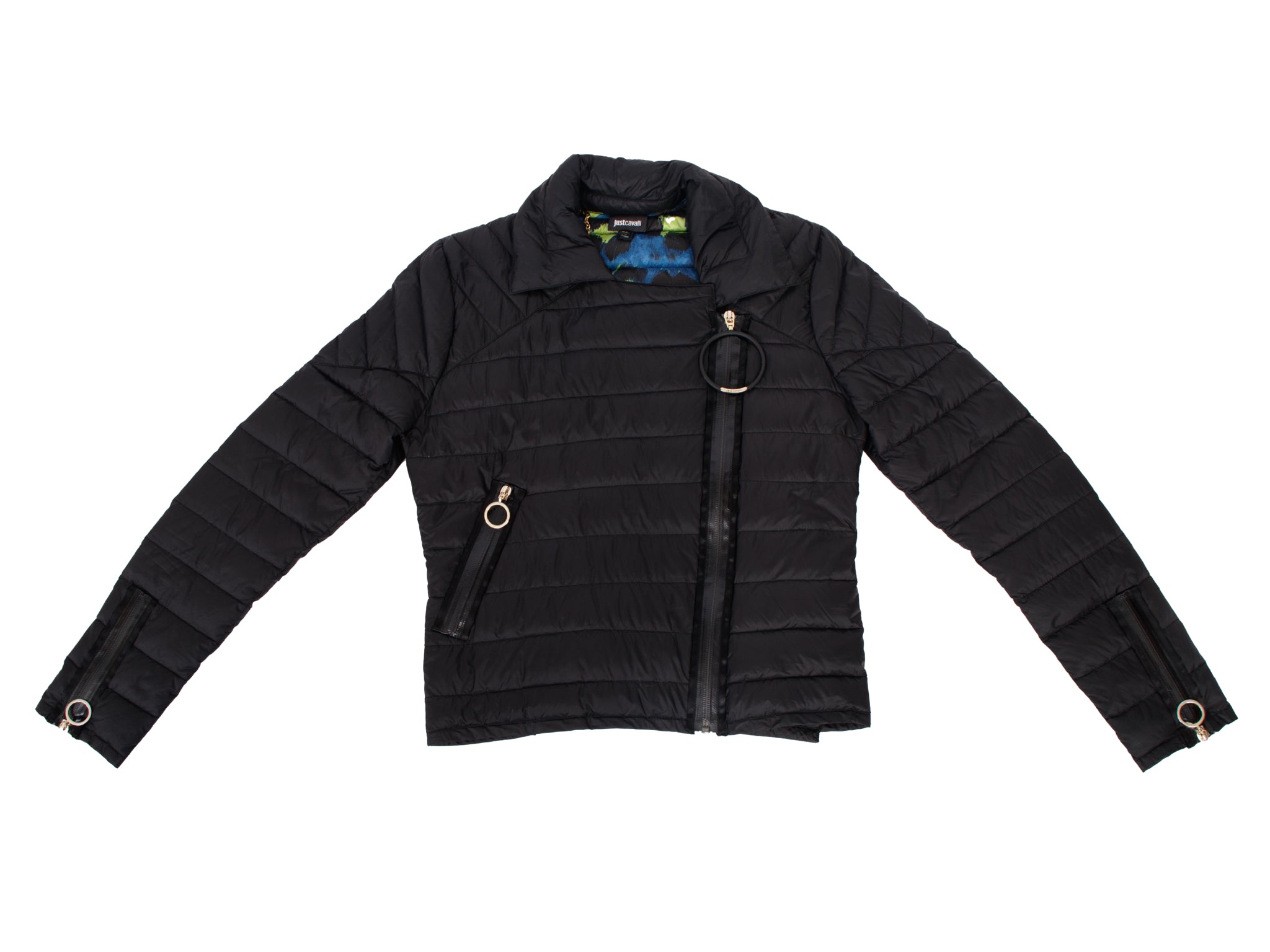 Just Cavalli Down Quilted Crop Jacket