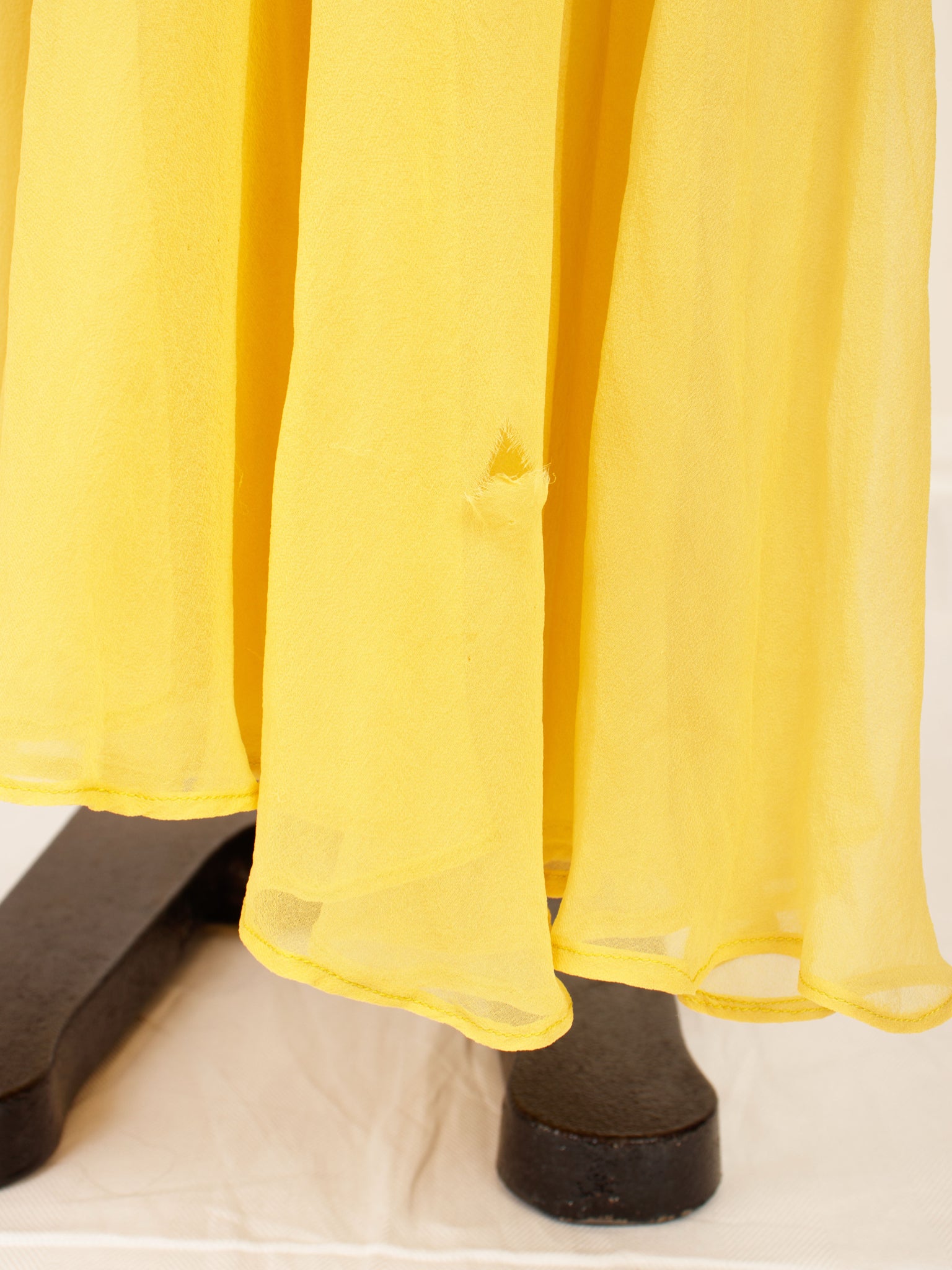 Handmade Chiffon Flower Applique Dress