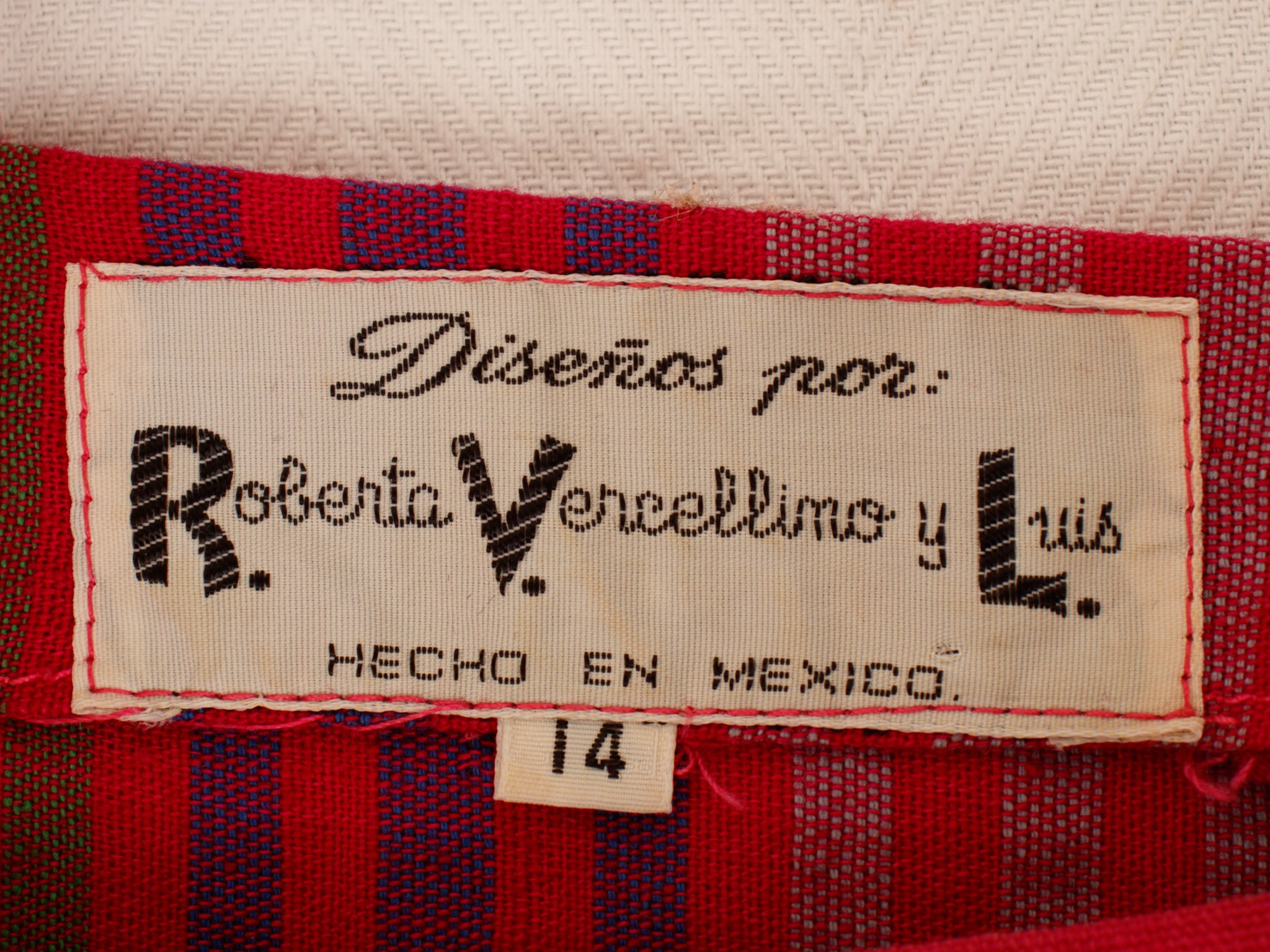 1960s Roberta Vercellino y Luis Striped Caftan