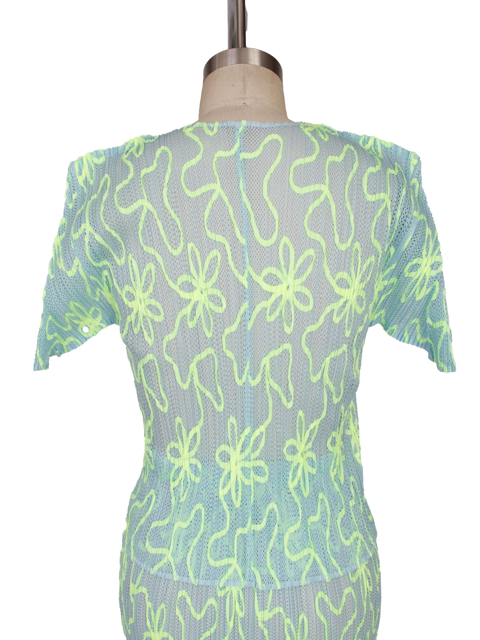 SS 2000 Pleats Please Ribbon Applique Top